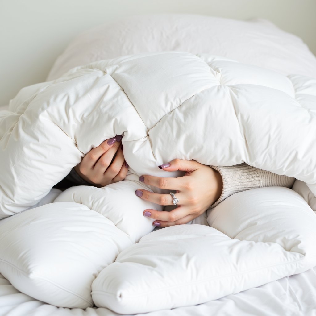Een selectie van verschillende dekbedden voor elk seizoen, waaronder synthetische en donzen opties, ideaal voor ultiem comfort en warmte.