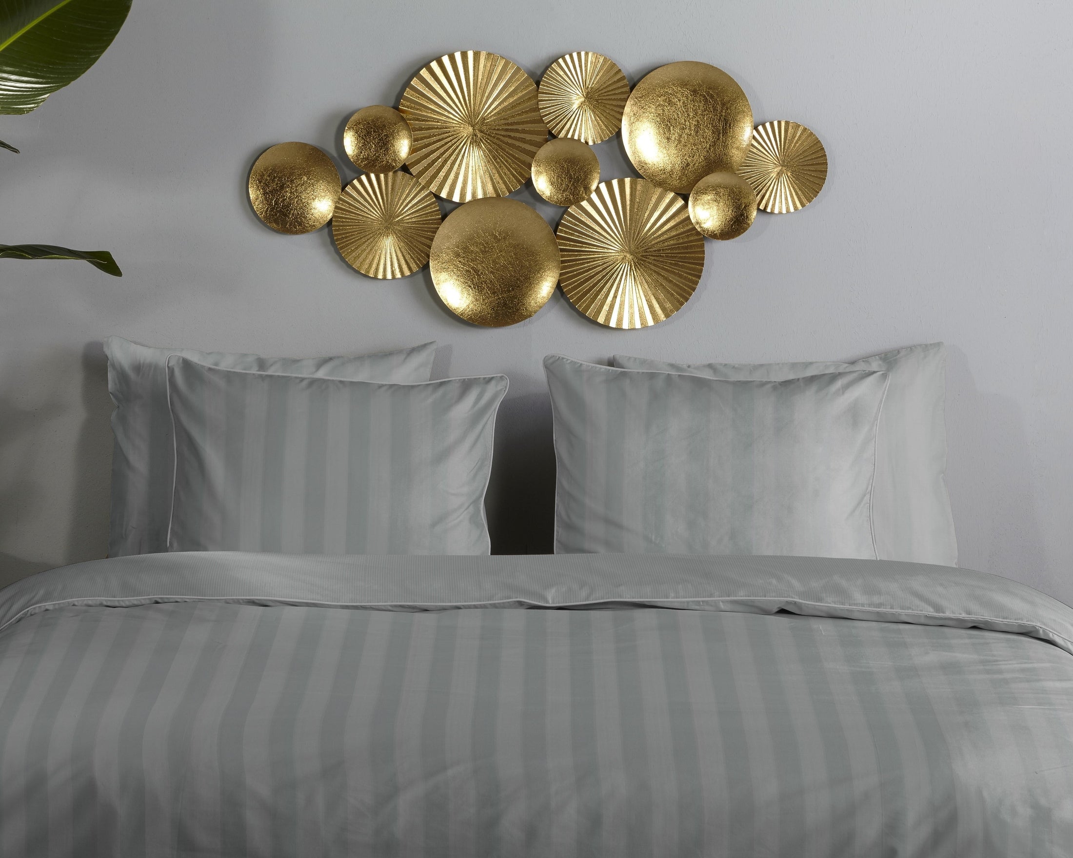 Descanso Dekbedovertrek Satijn Hotel Sevilla - Grey