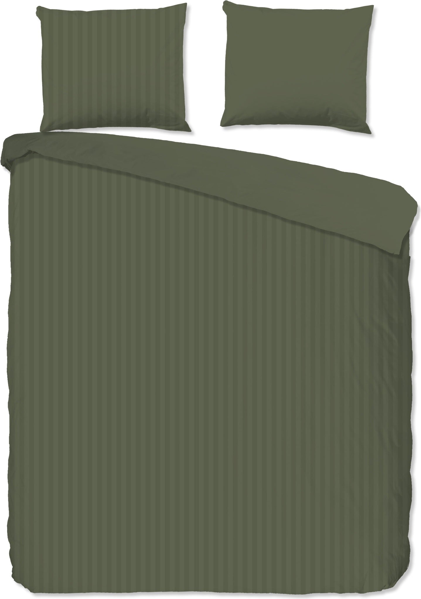 Descanso Dekbedovertrek Satijn Hotel Sevilla - Olive Green