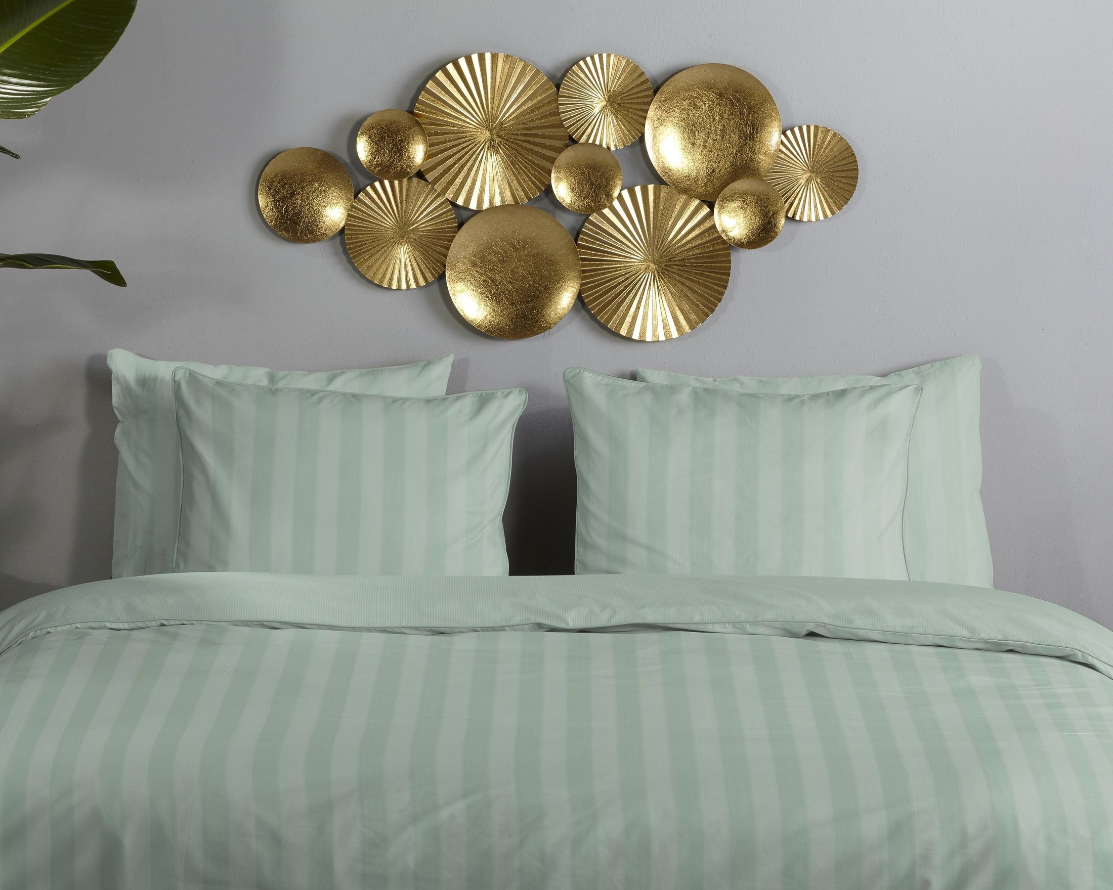 Descanso Dekbedovertrek Satijn Hotel Sevilla - Light Sage