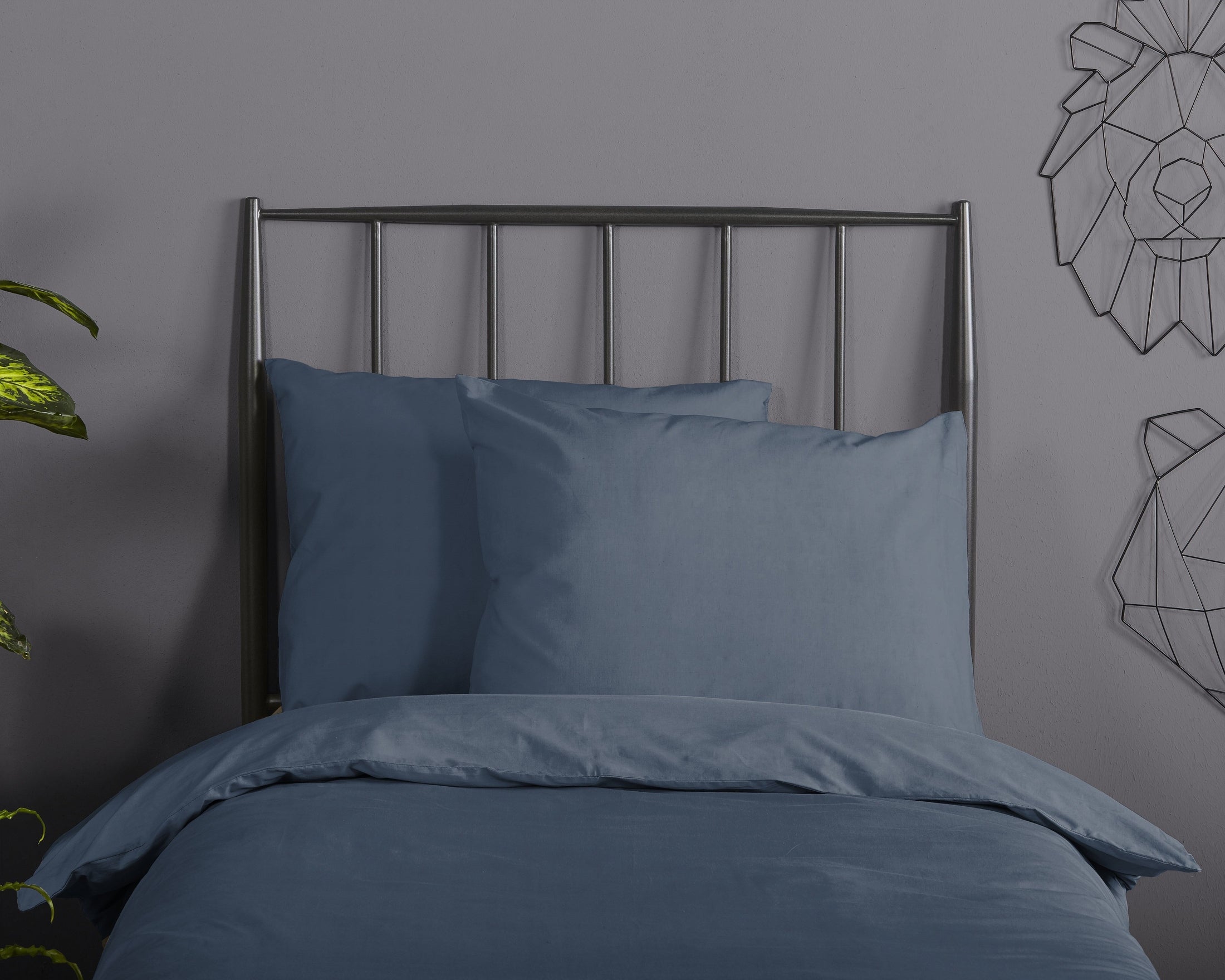 Good Morning Dekbedovertrek Katoen Uni - Denim