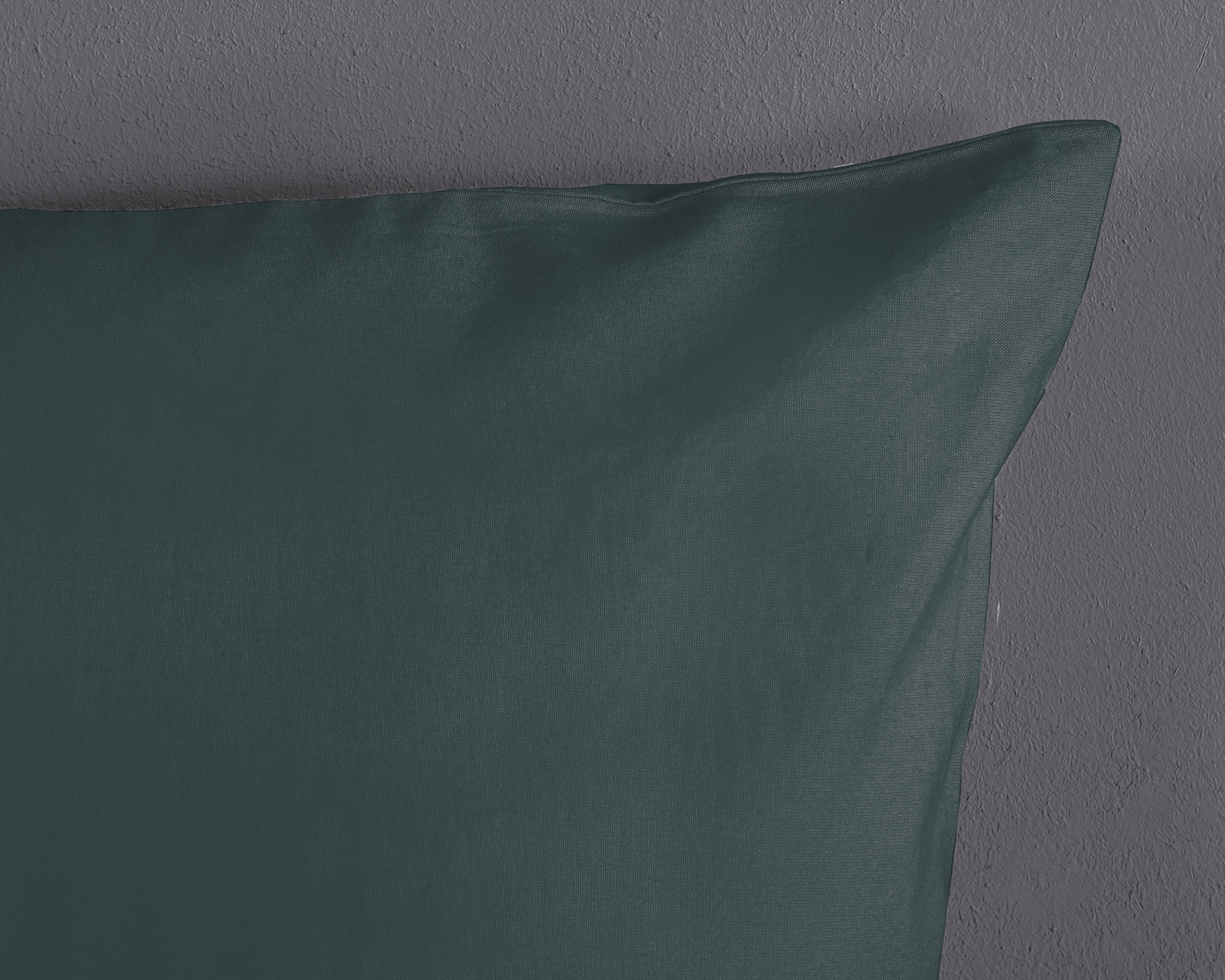 Good Morning Dekbedovertrek Katoen Uni - Dark Green