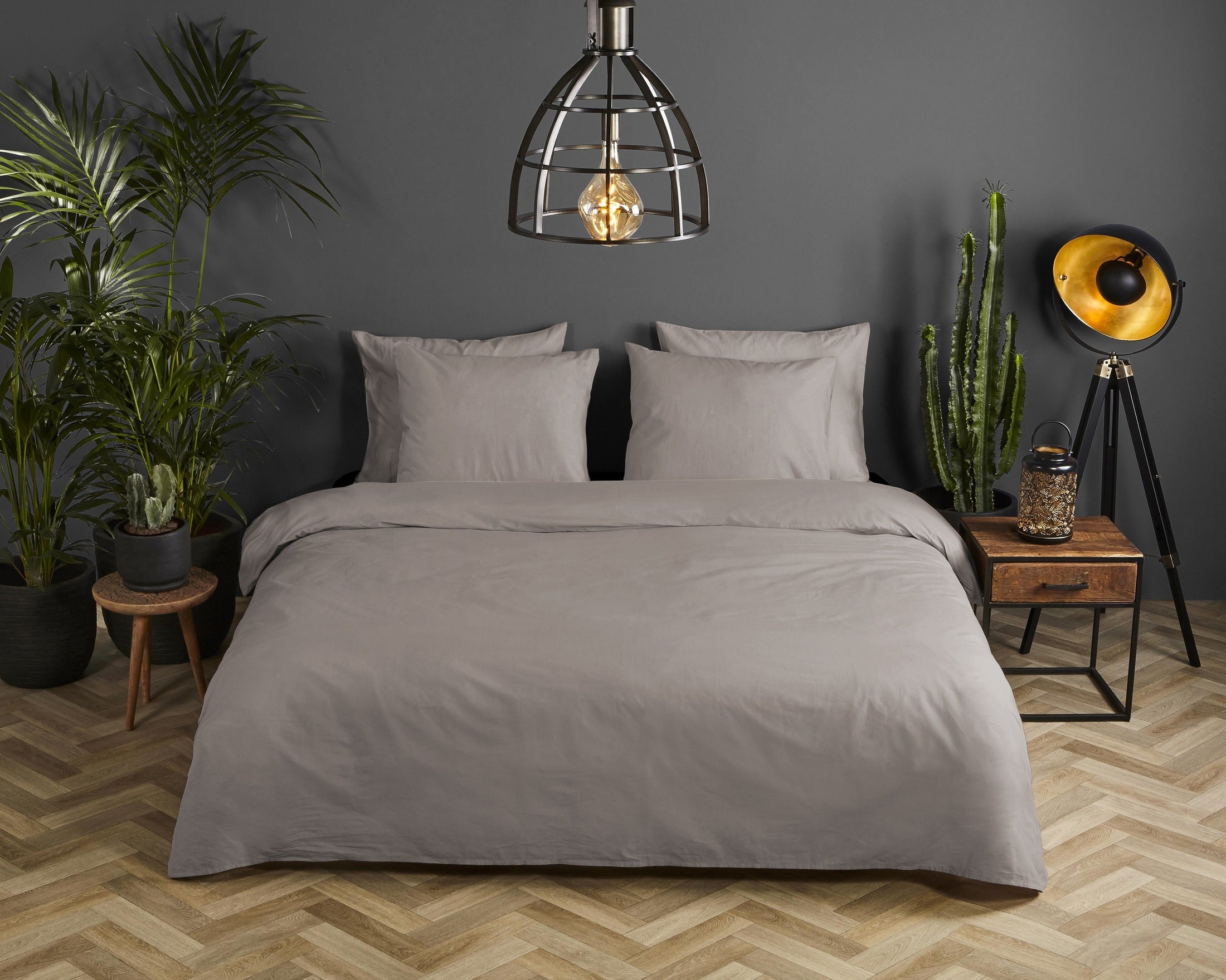 HIP Dekbedovertrek Satijn Uni - Ecru