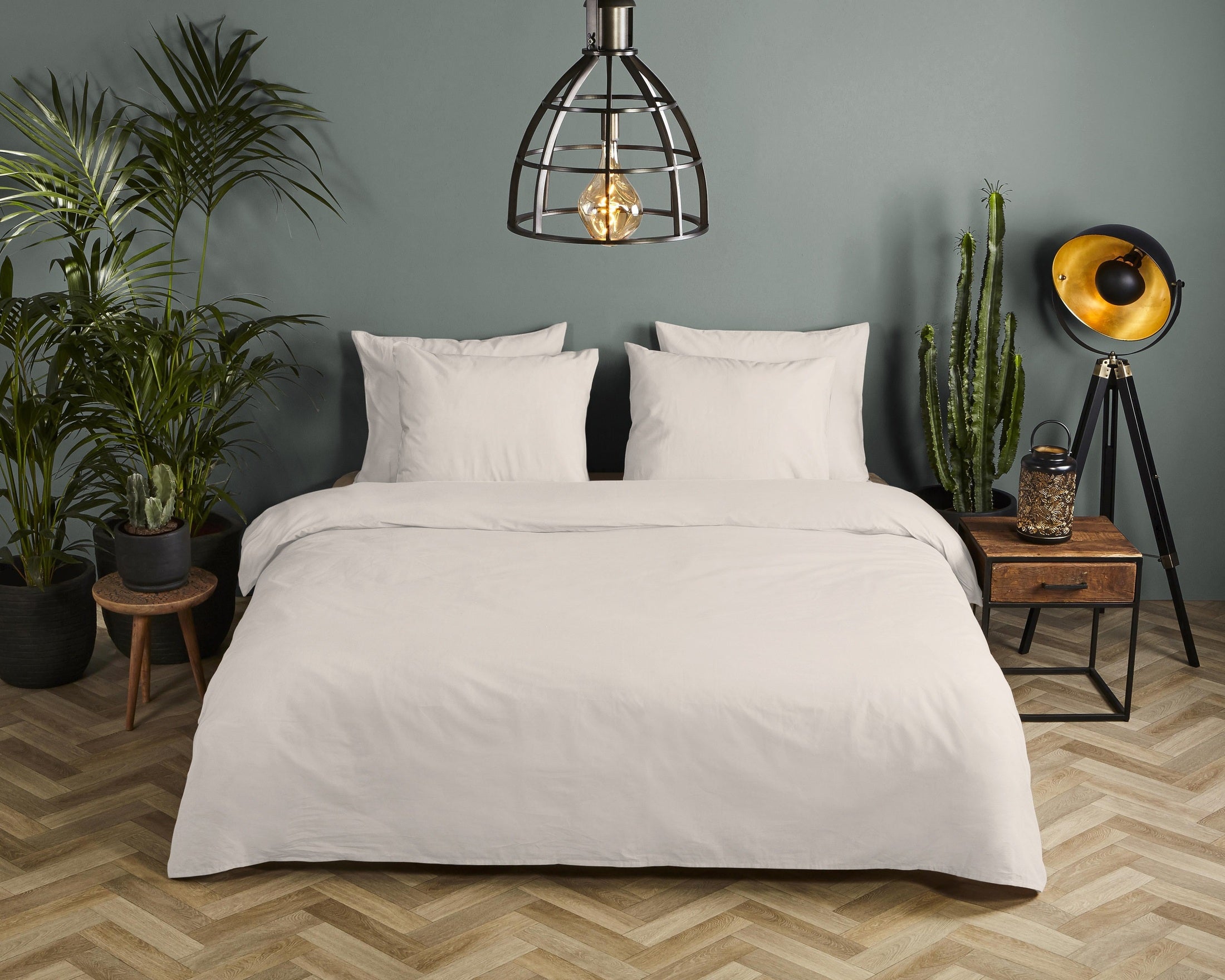 HIP Dekbedovertrek Satijn Uni - Sand