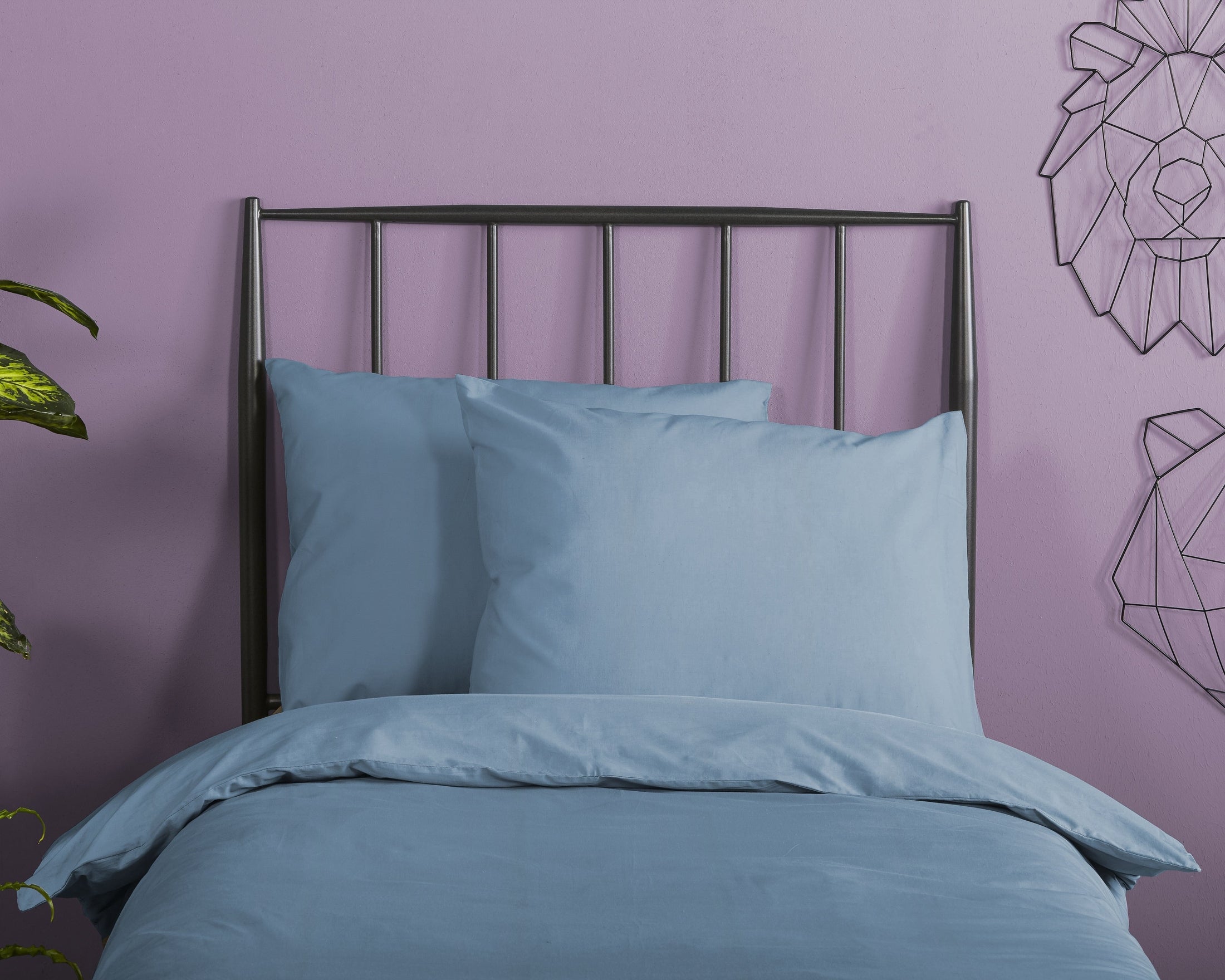 HIP Dekbedovertrek Satijn Uni - Blue