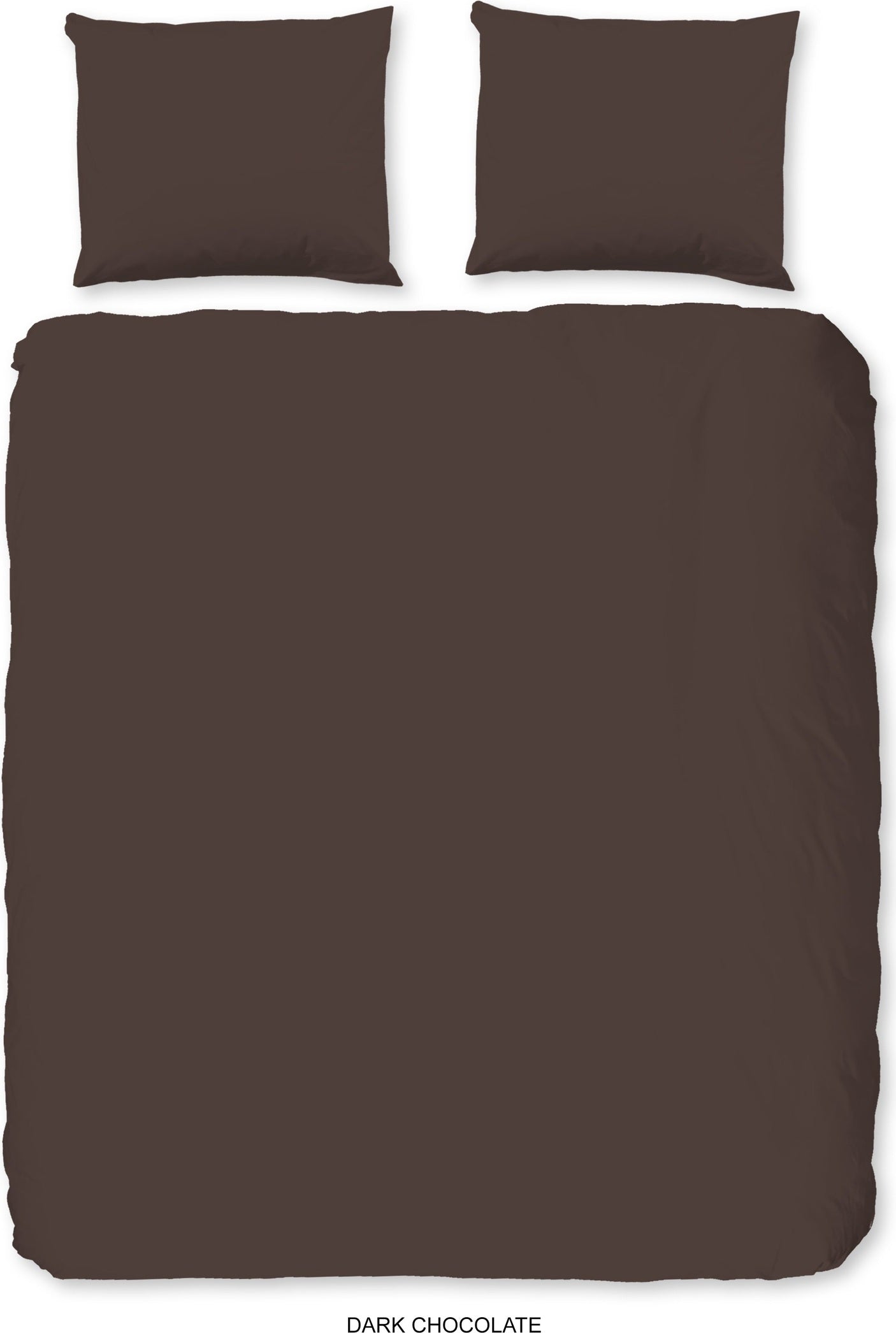 HIP Dekbedovertrek Satijn Uni - Brown