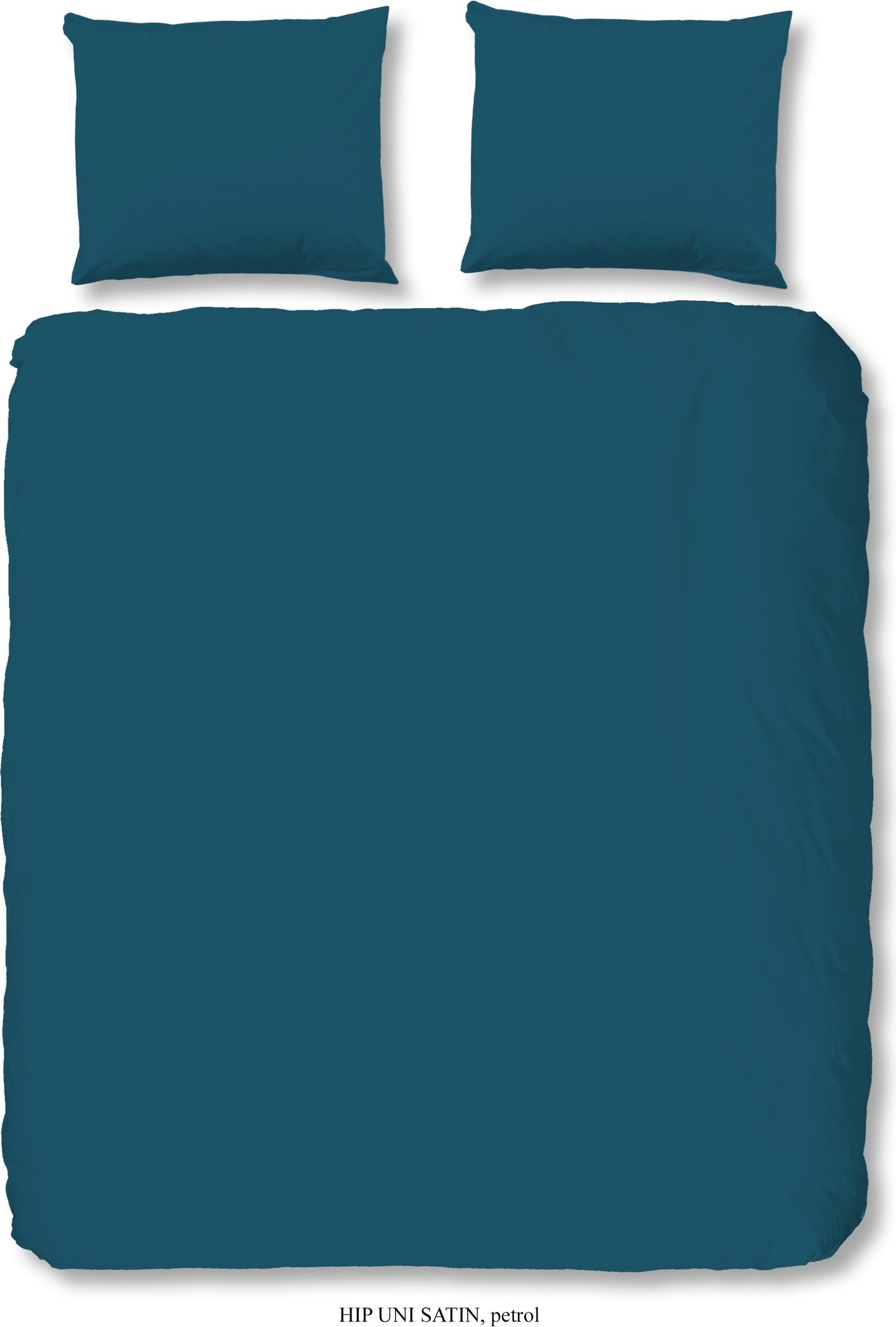 HIP Dekbedovertrek Satijn Uni - Petrol