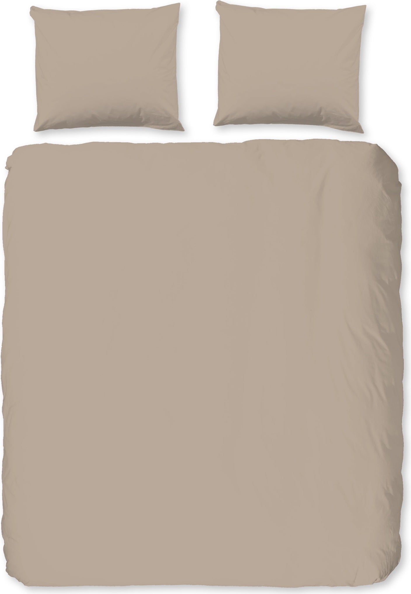 Good Morning Dekbedovertrek Flanel Uni - Sand