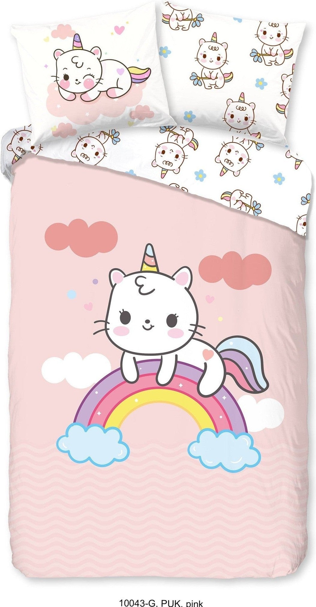 Good Morning Dekbedovertrek Katoen Puk Roze