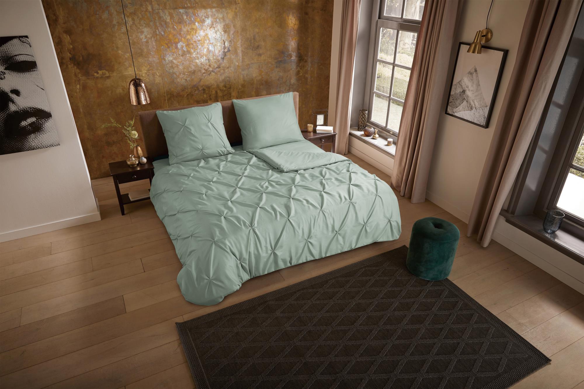 Pure Dekbedovertrek Microfiber Elegance - Light Sage