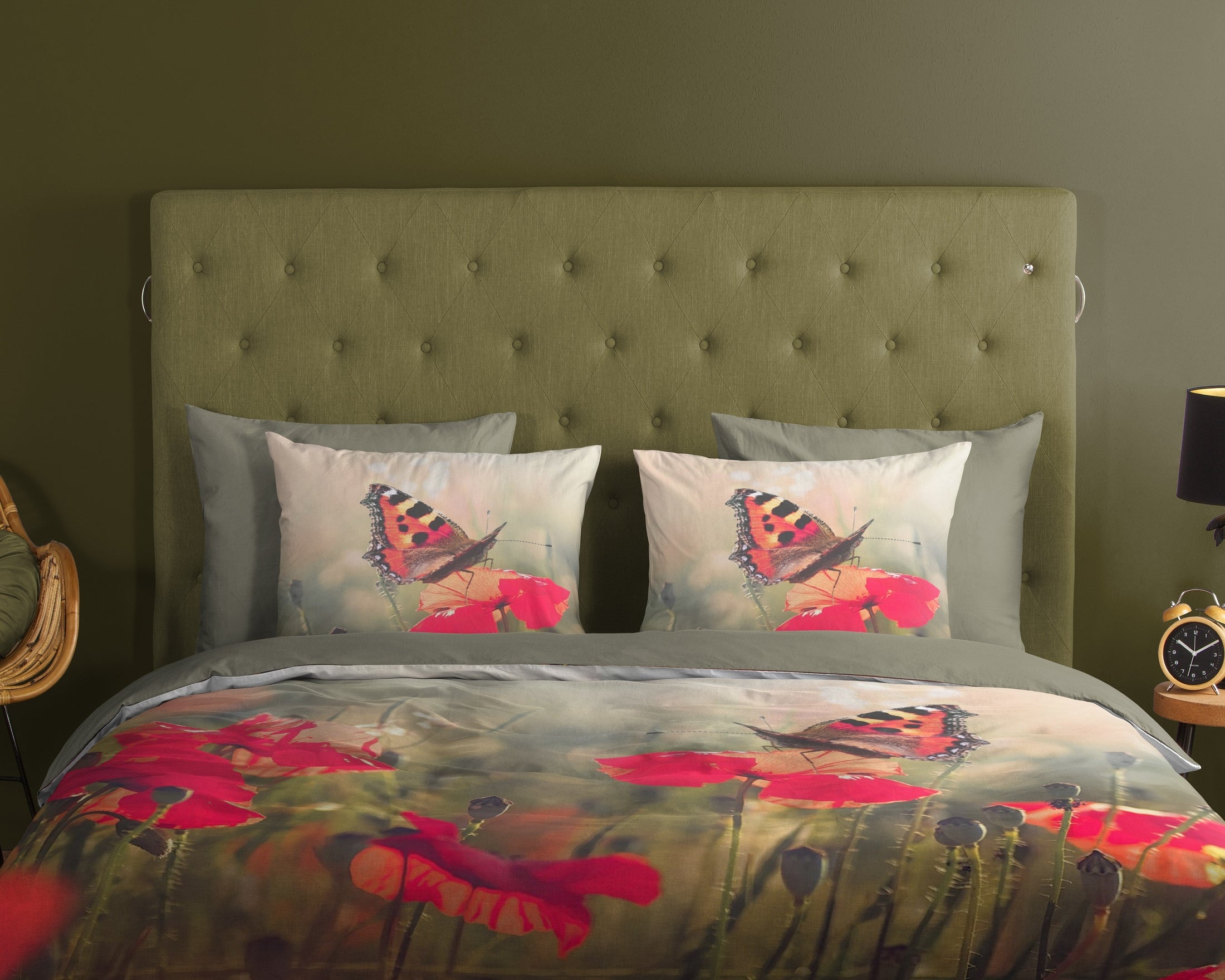 Good Morning Dekbedovertrek Katoen Poppies - Multi