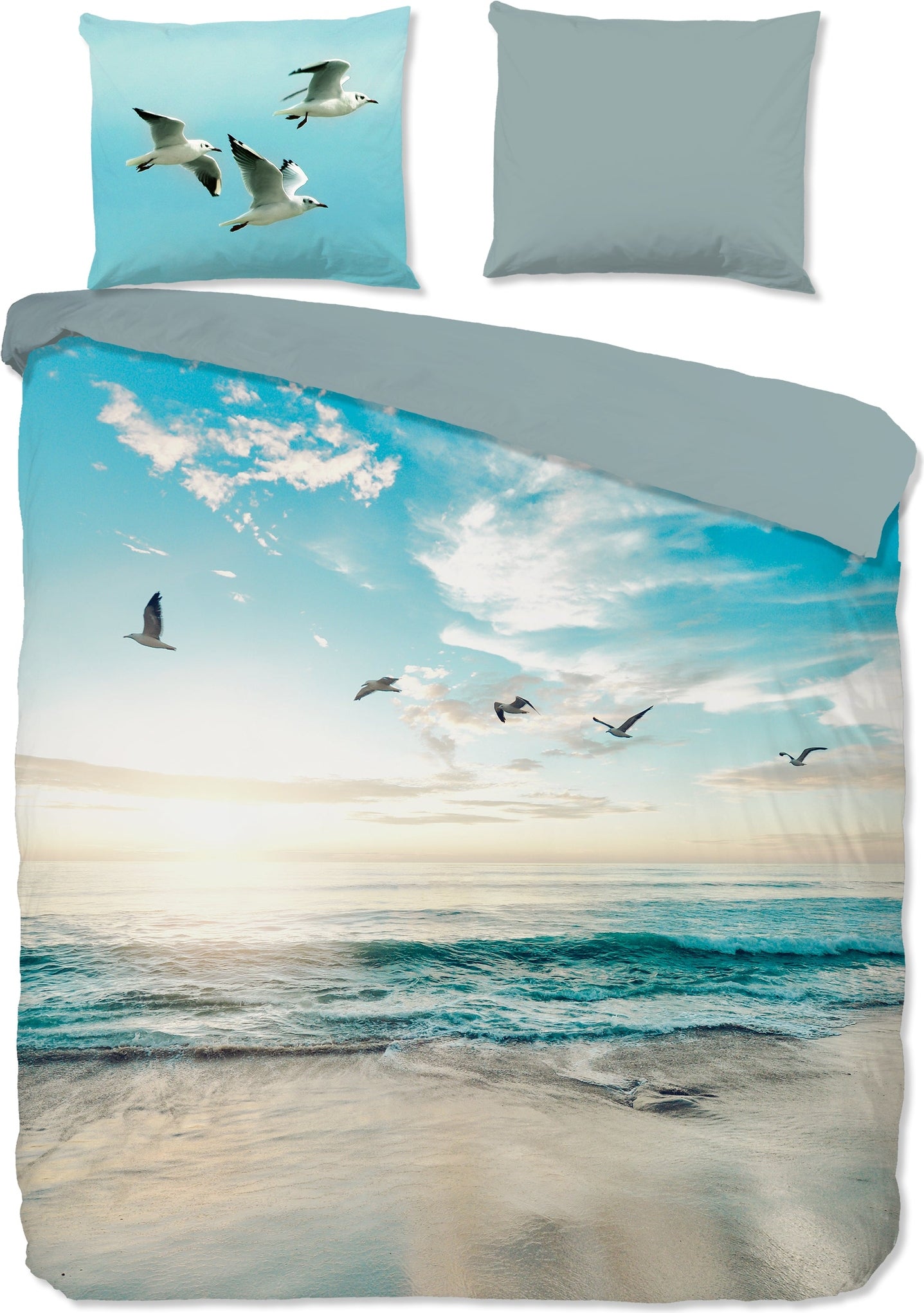 Good Morning Dekbedovertrek Katoen Brisa - Aqua