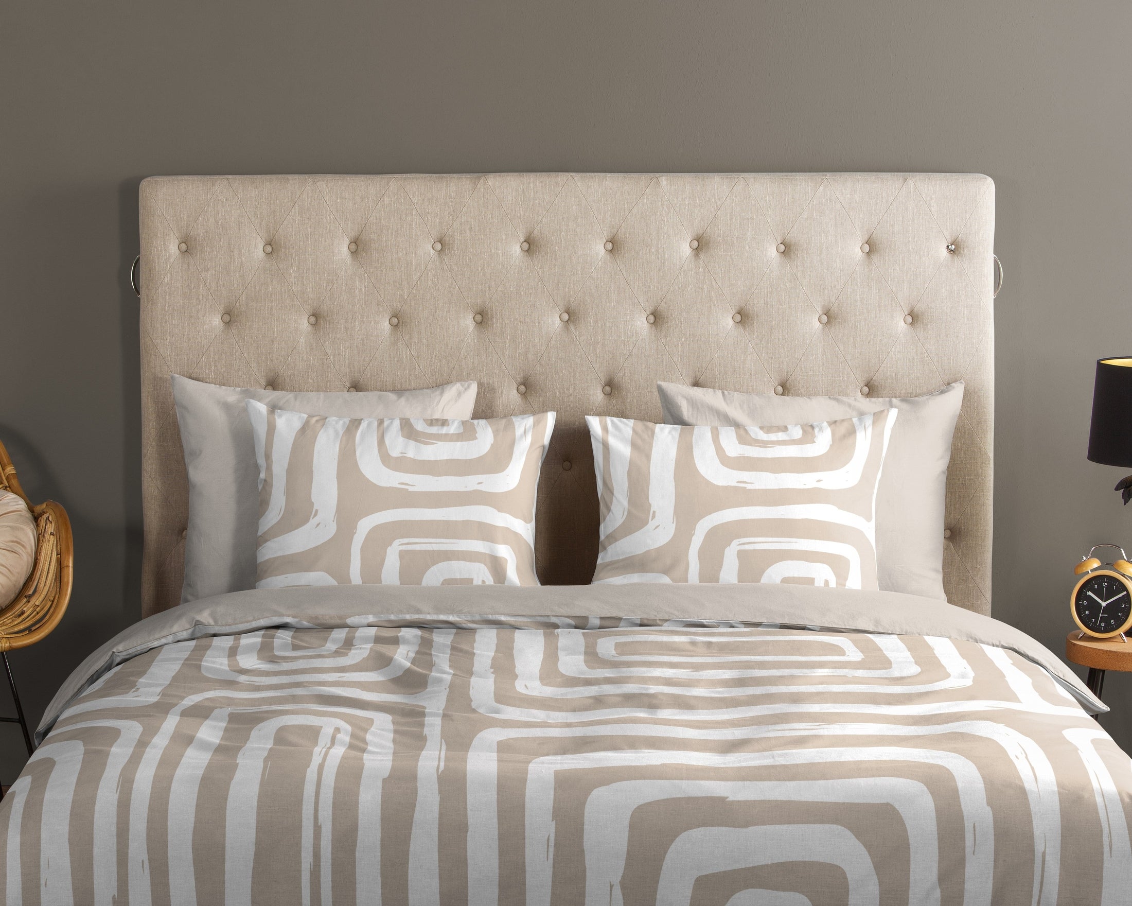 Good Morning Dekbedovertrek Katoen Madeleine - Sand