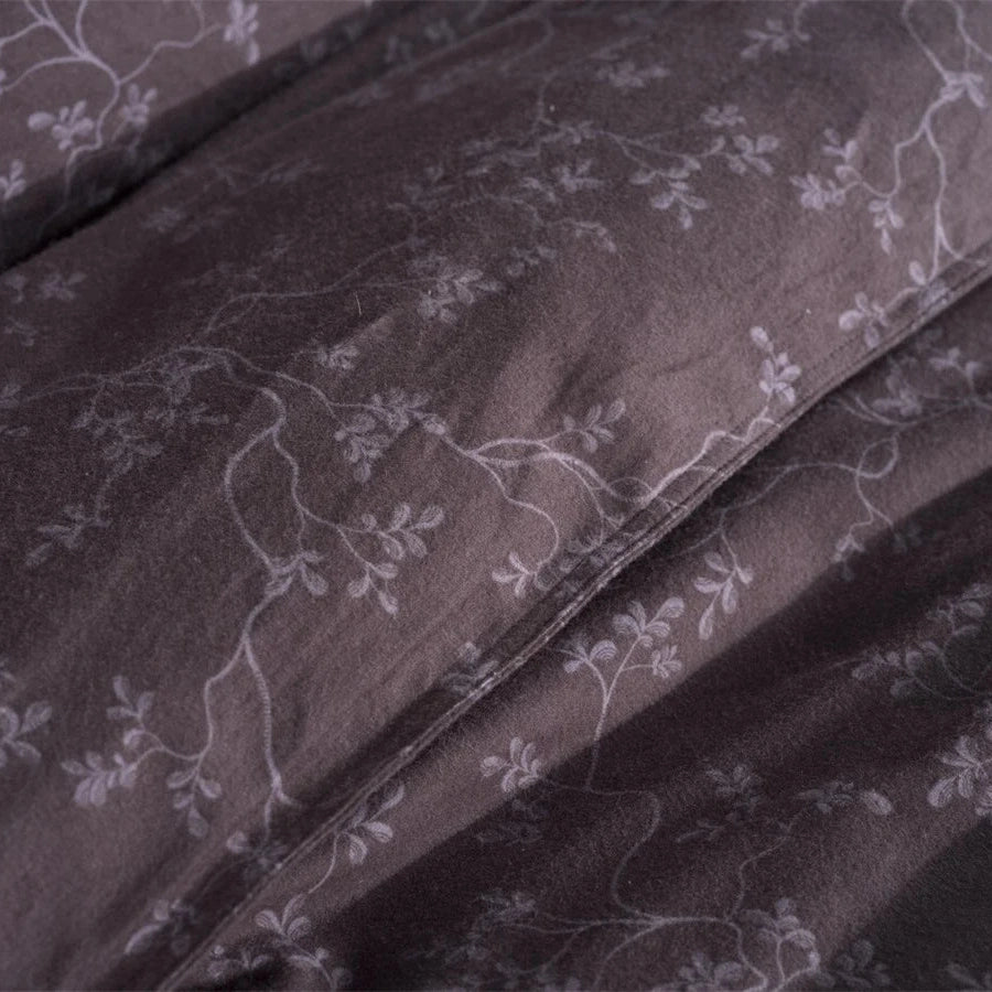 Heckettlane Dekbedovertrek Flanel Alloro Blackberry Wine