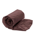 Heckettlane hoeslaken Elementi Marsala Brown satijn