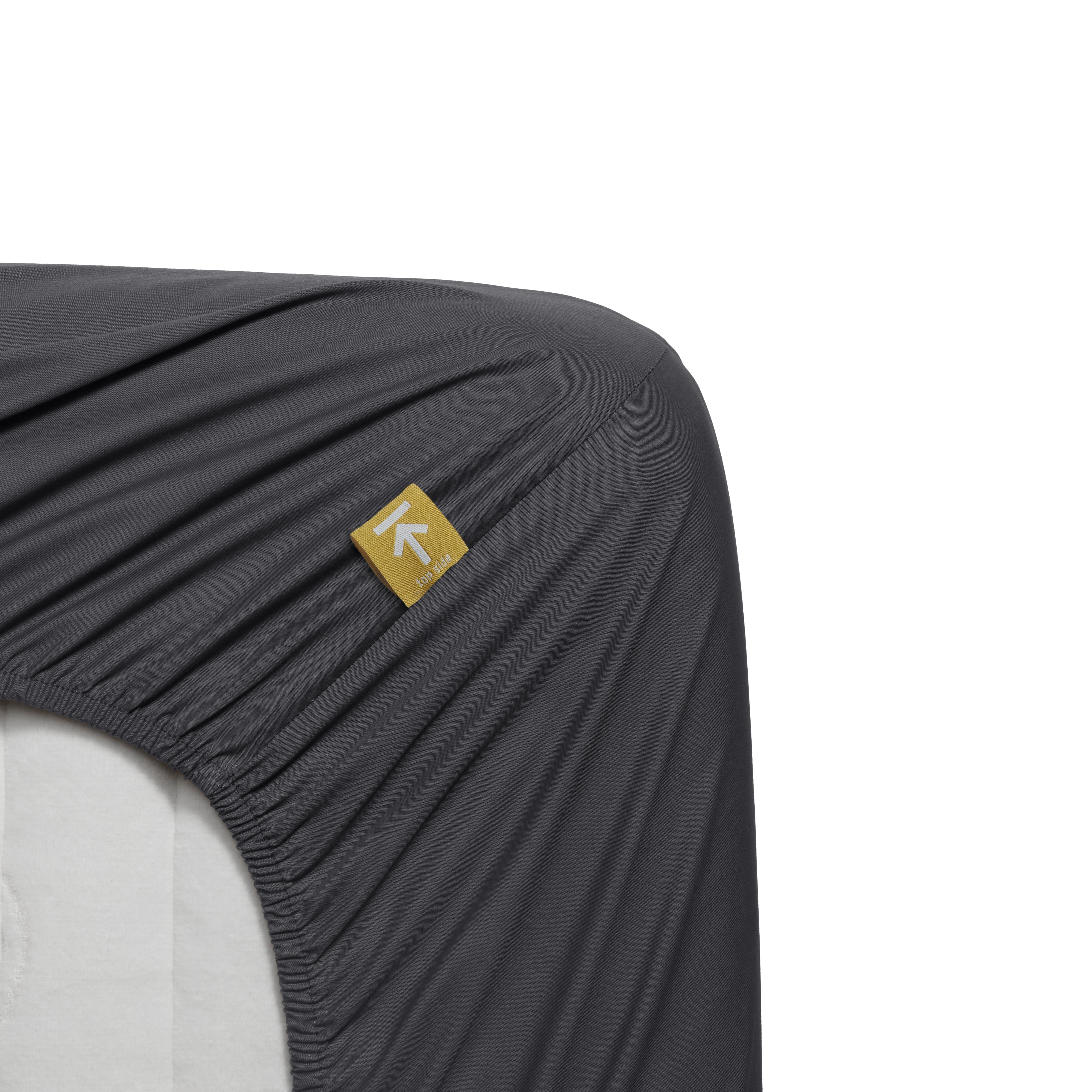 Beddinghouse topper hoeslaken katoen percale Antraciet #maat_90 x 210 cm