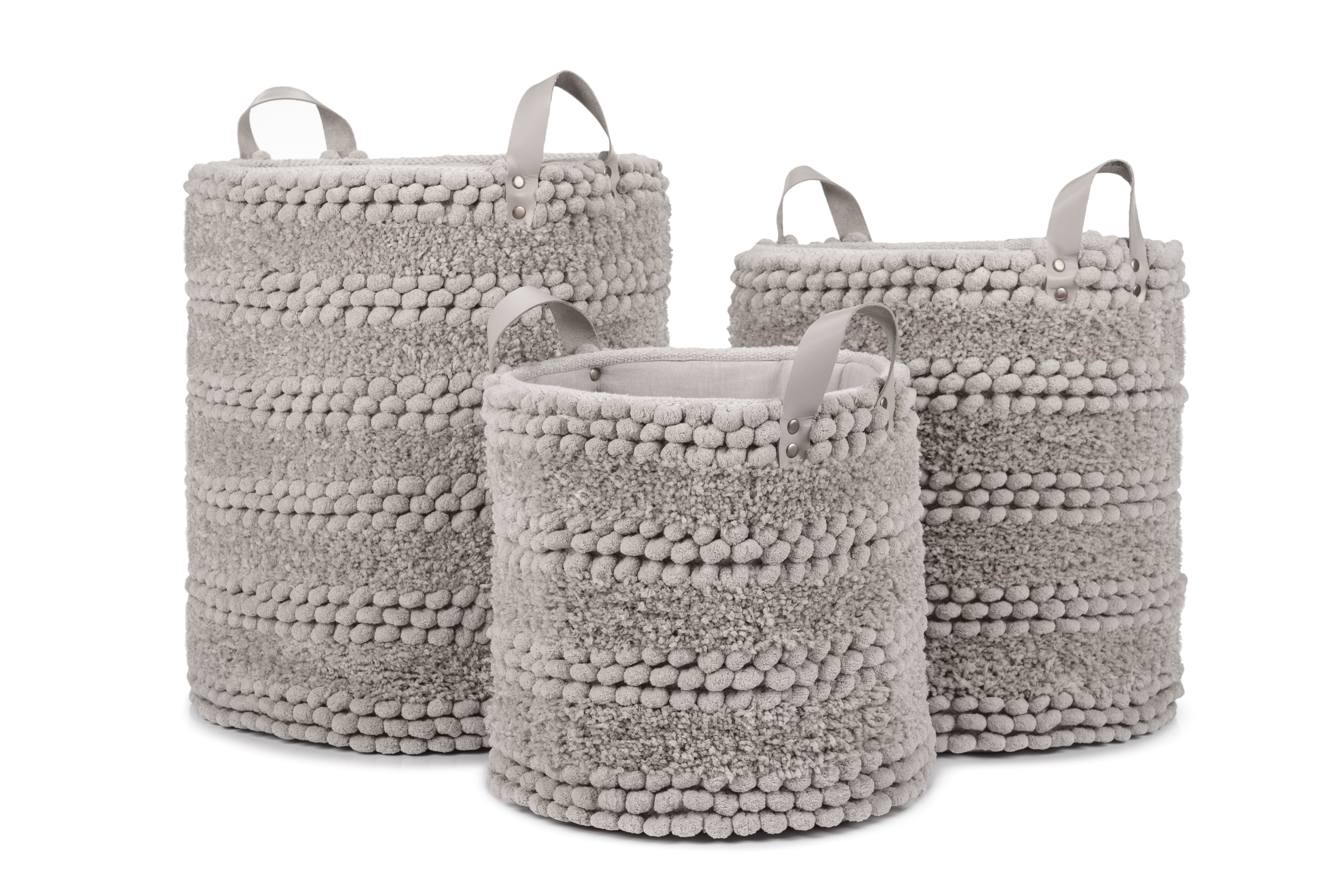 Heckettlane wasmand Roberto Light Grey