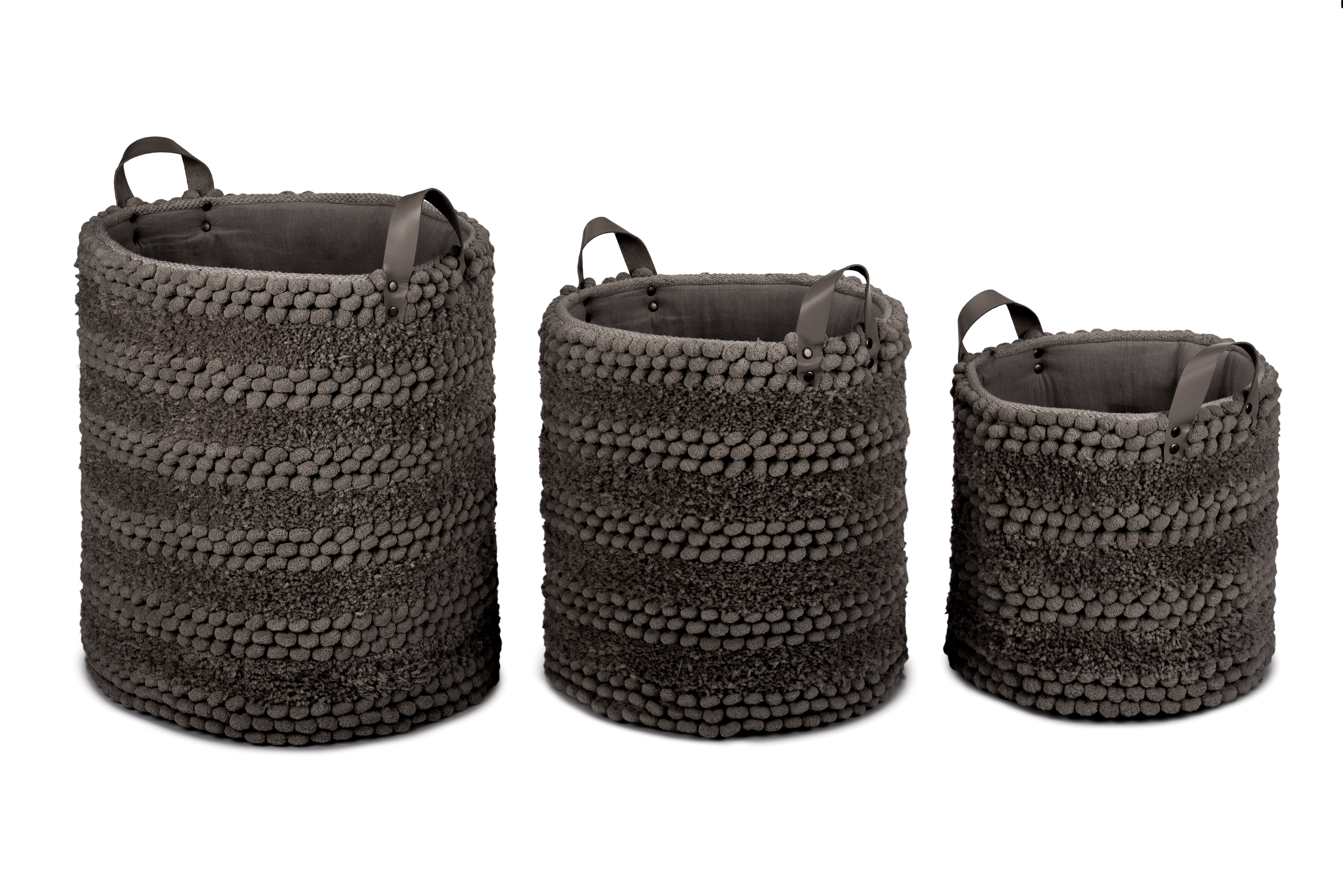 Heckettlane wasmand Roberto Dark Grey