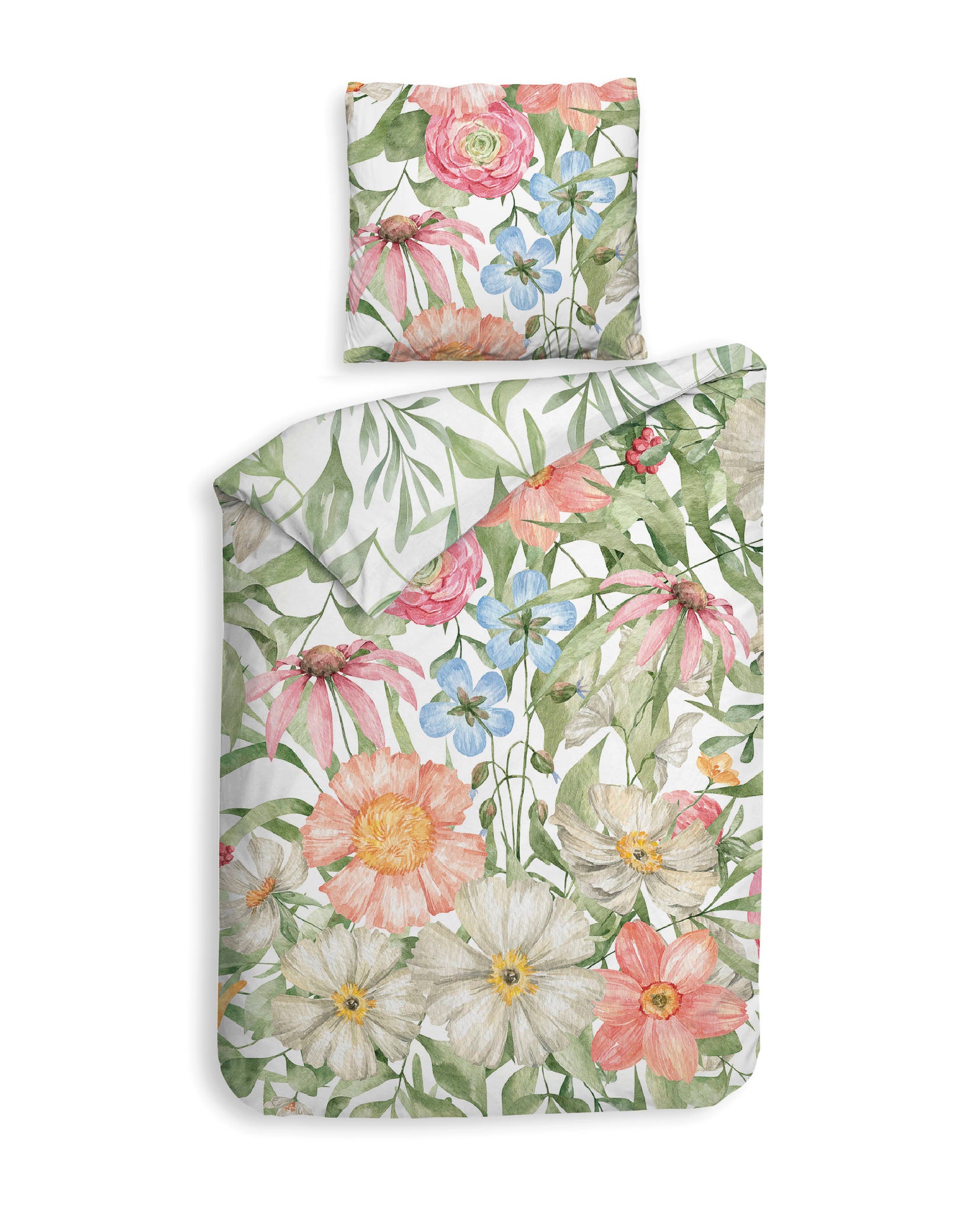 Heckettlane dekbedovertrek Svea Multi bamboe-percale