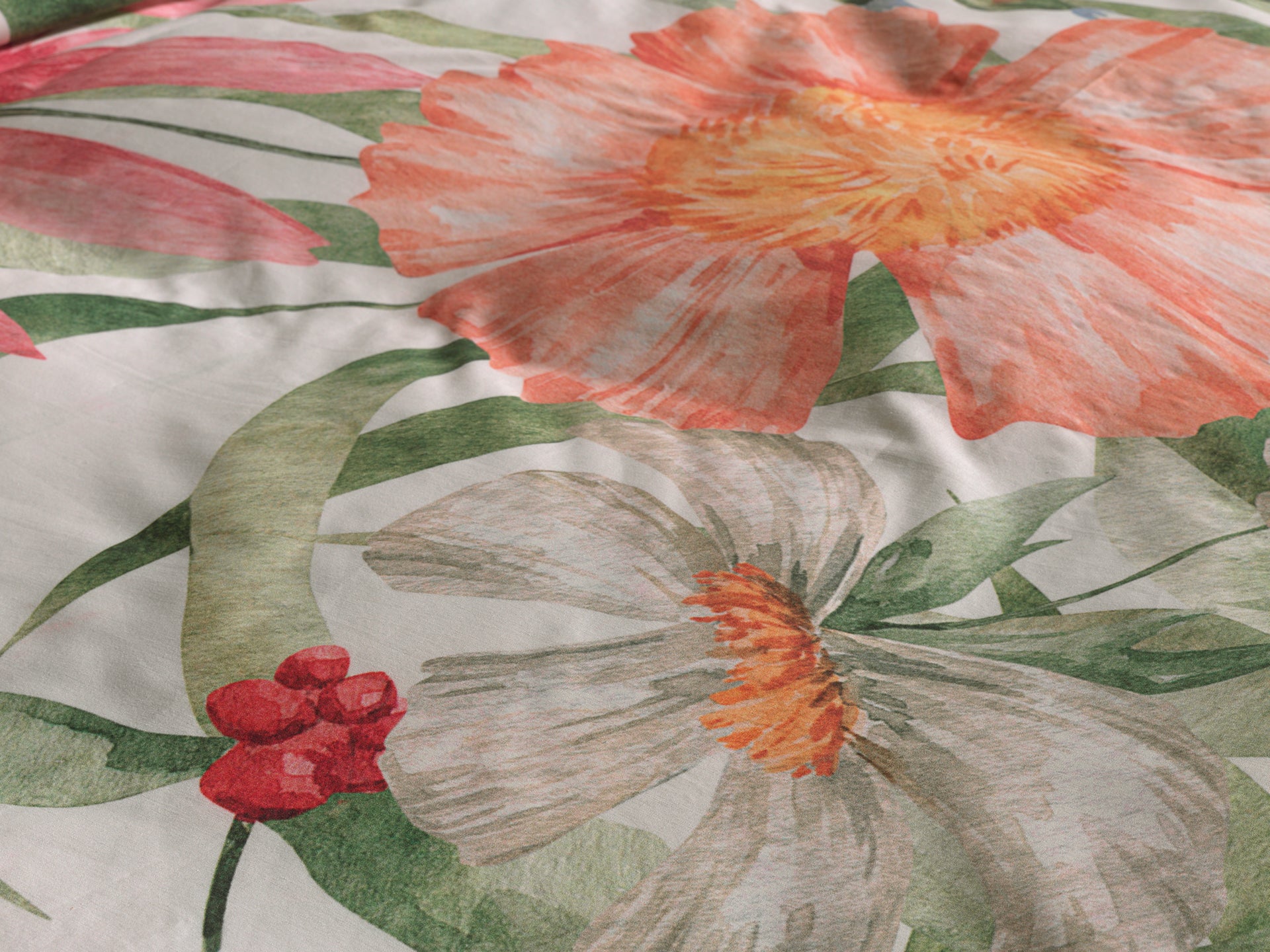 Heckettlane dekbedovertrek Svea Multi bamboe-percale