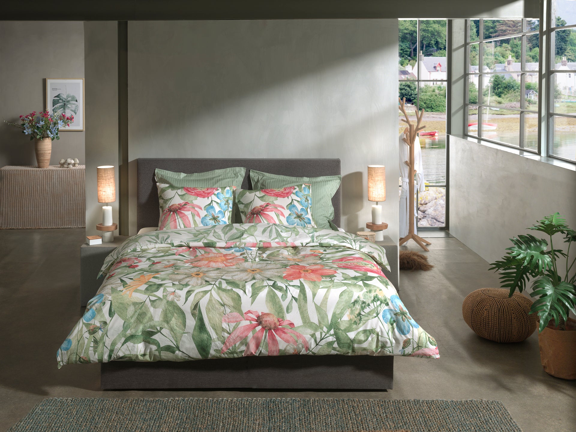 Heckettlane dekbedovertrek Svea Multi bamboe-percale