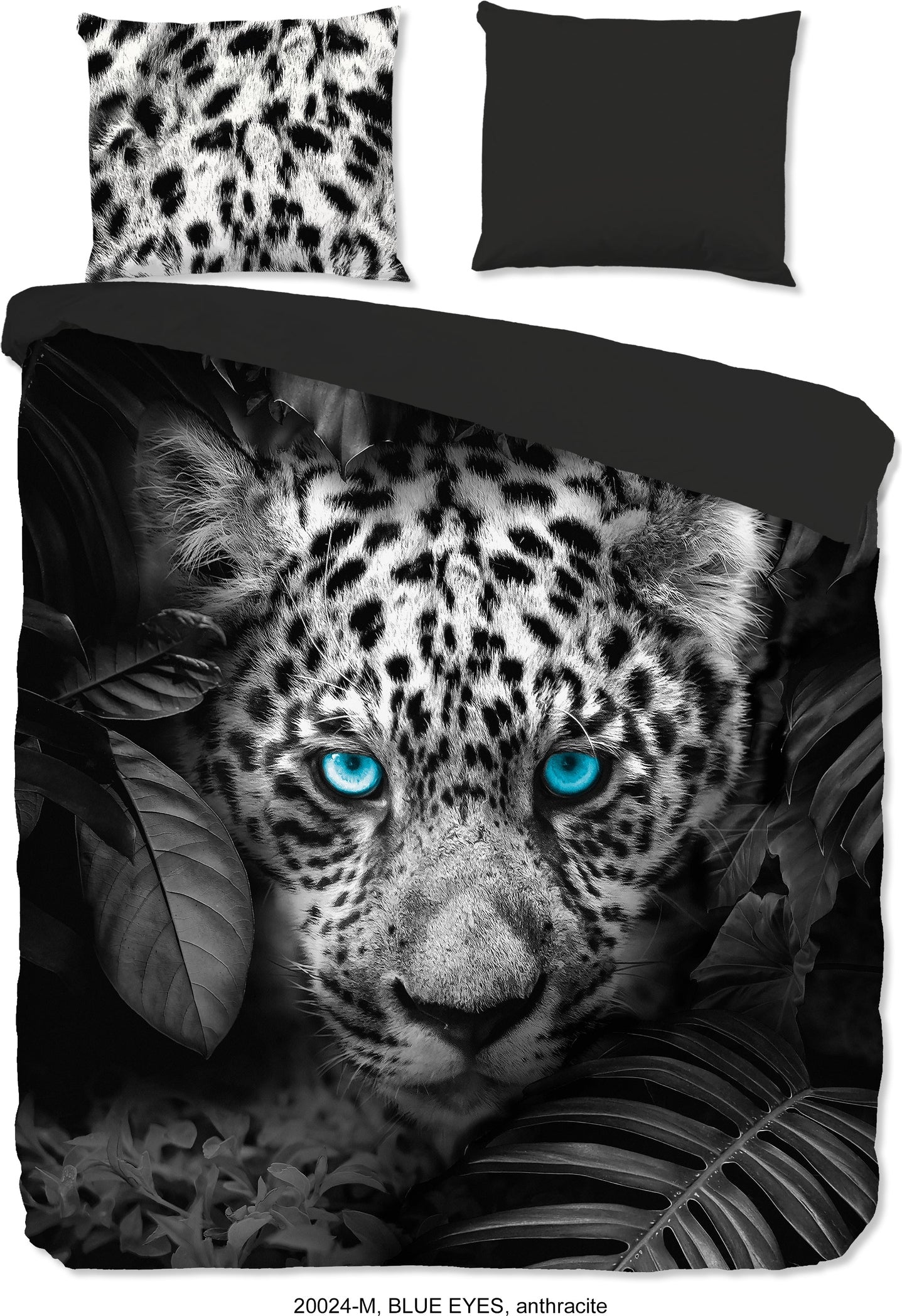 Pure Dekbedovertrek Microfiber Blue Eyes - Anthracite