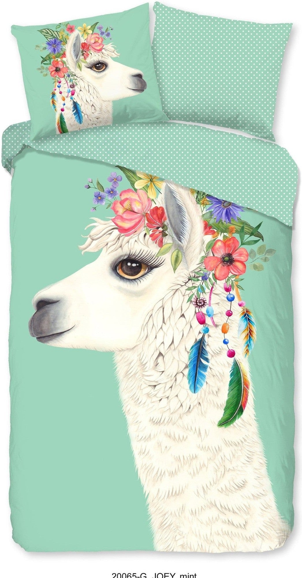 Good Morning Dekbedovertrek Katoen Joey Mint