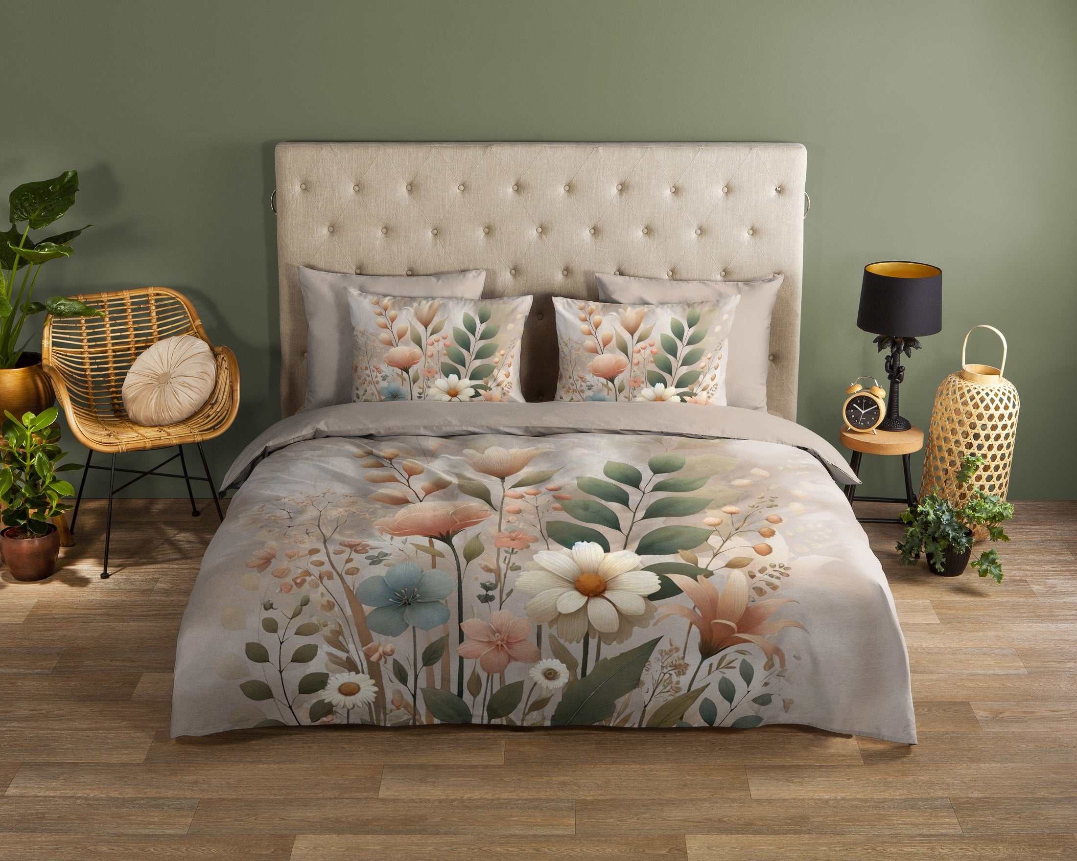 Good Morning Dekbedovertrek Katoen Ingrid - Sand