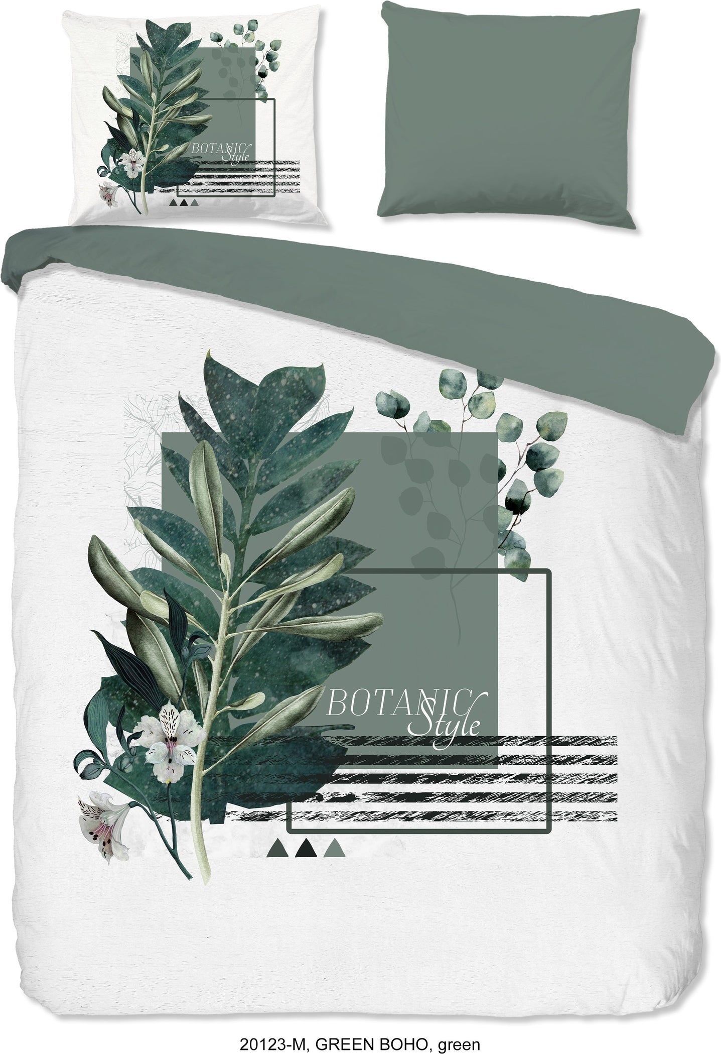 Pure Dekbedovertrek Microfiber Green Boho - Green