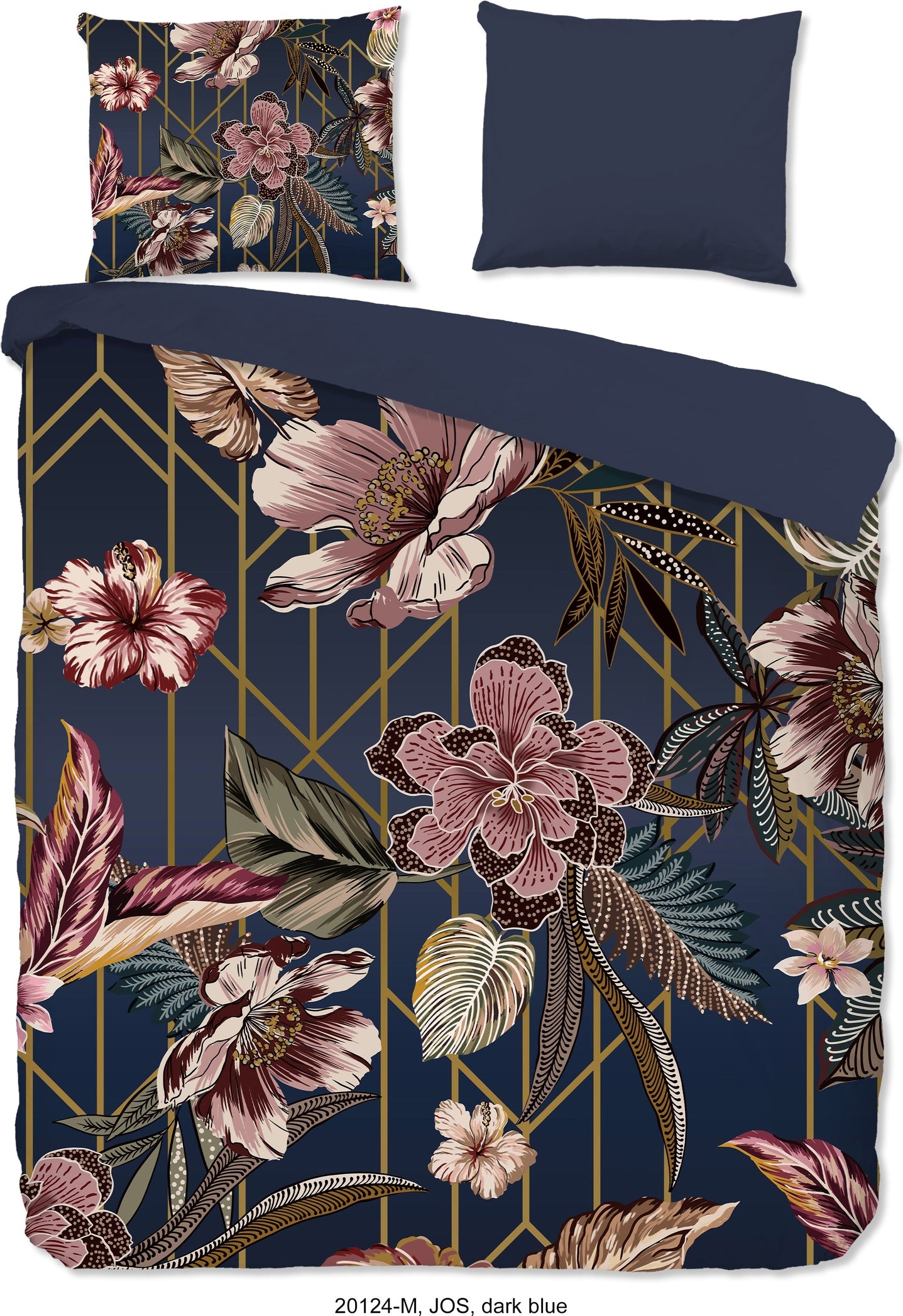 Pure Dekbedovertrek Microfiber Jos - Dark Blue