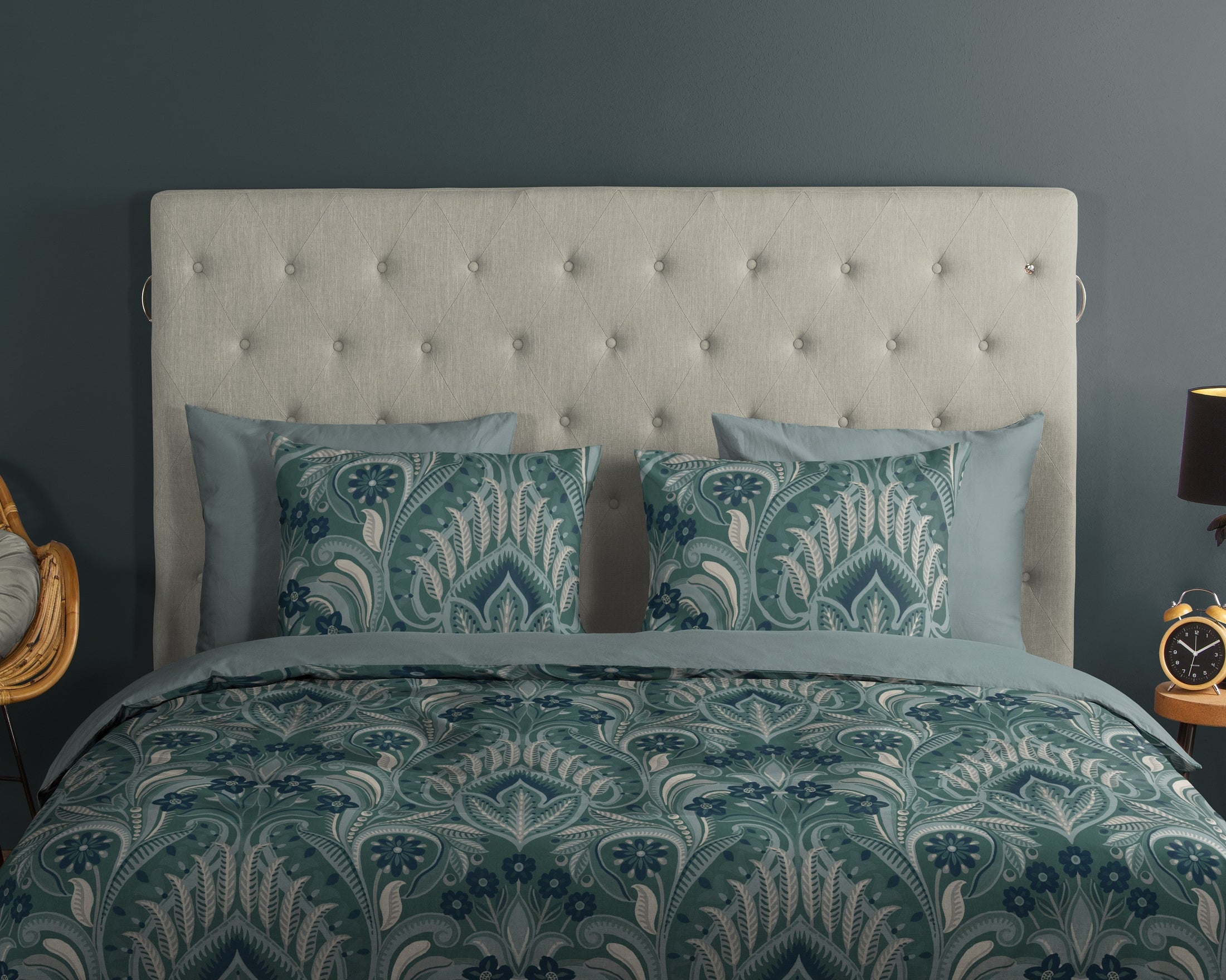 Good Morning Dekbedovertrek Katoen Nola - Green