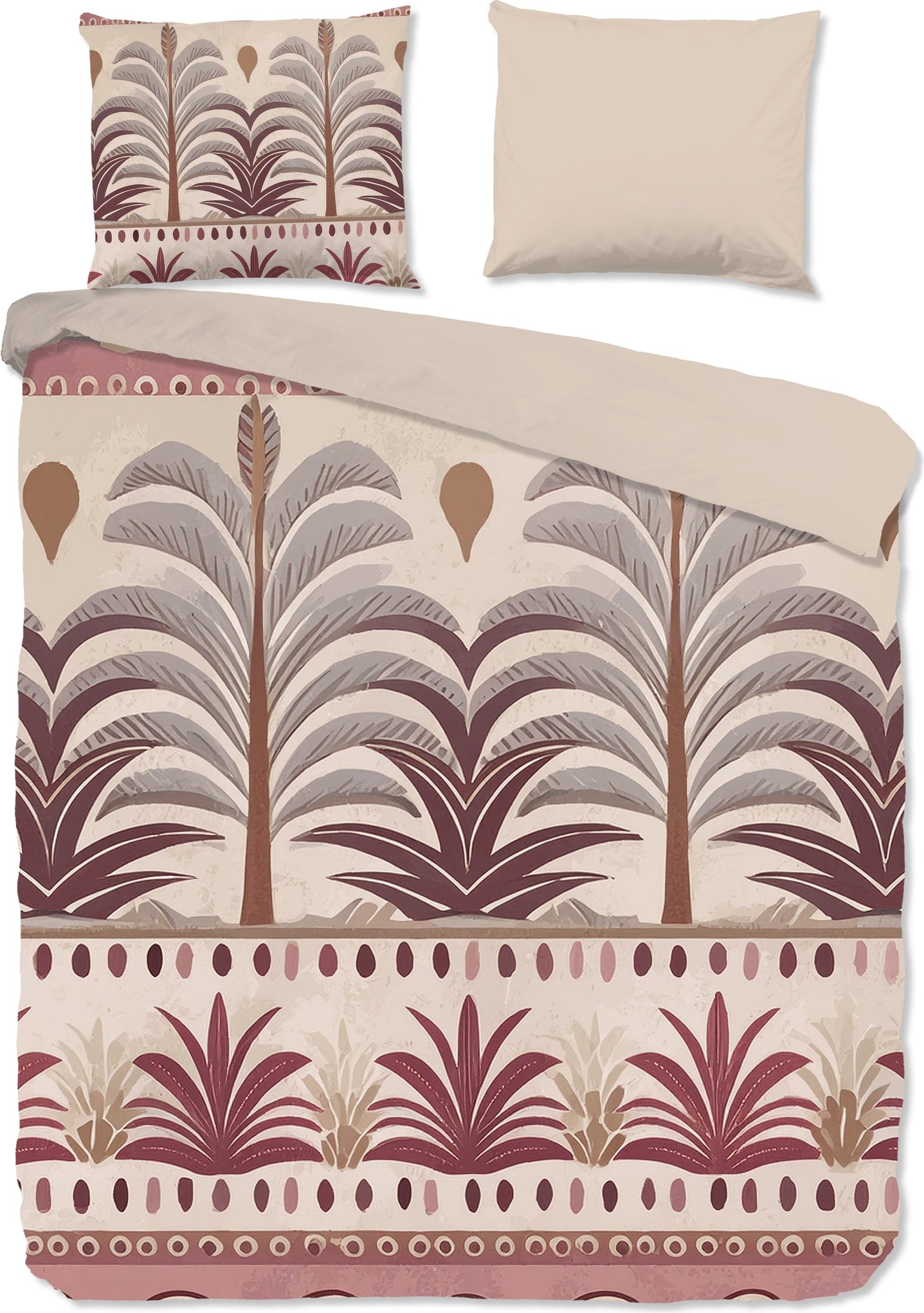 Good Morning Dekbedovertrek Katoen Cabana - Sand