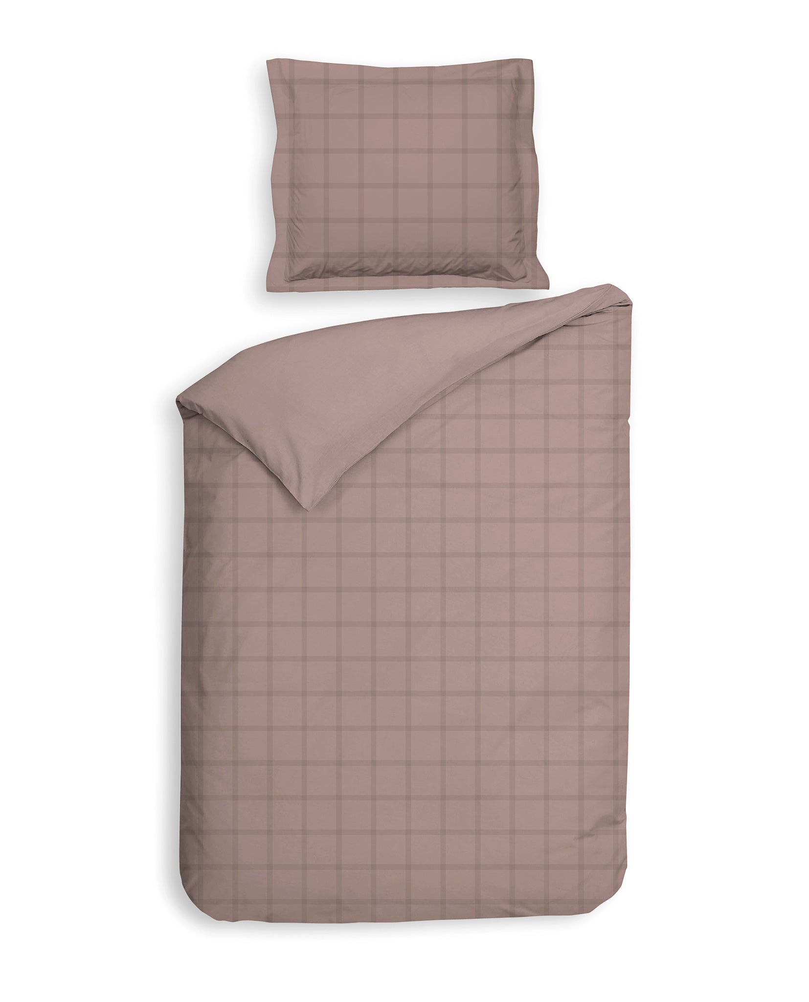 Heckettlane dekbedovertrek Diamante Rose Tan katoen-satijn