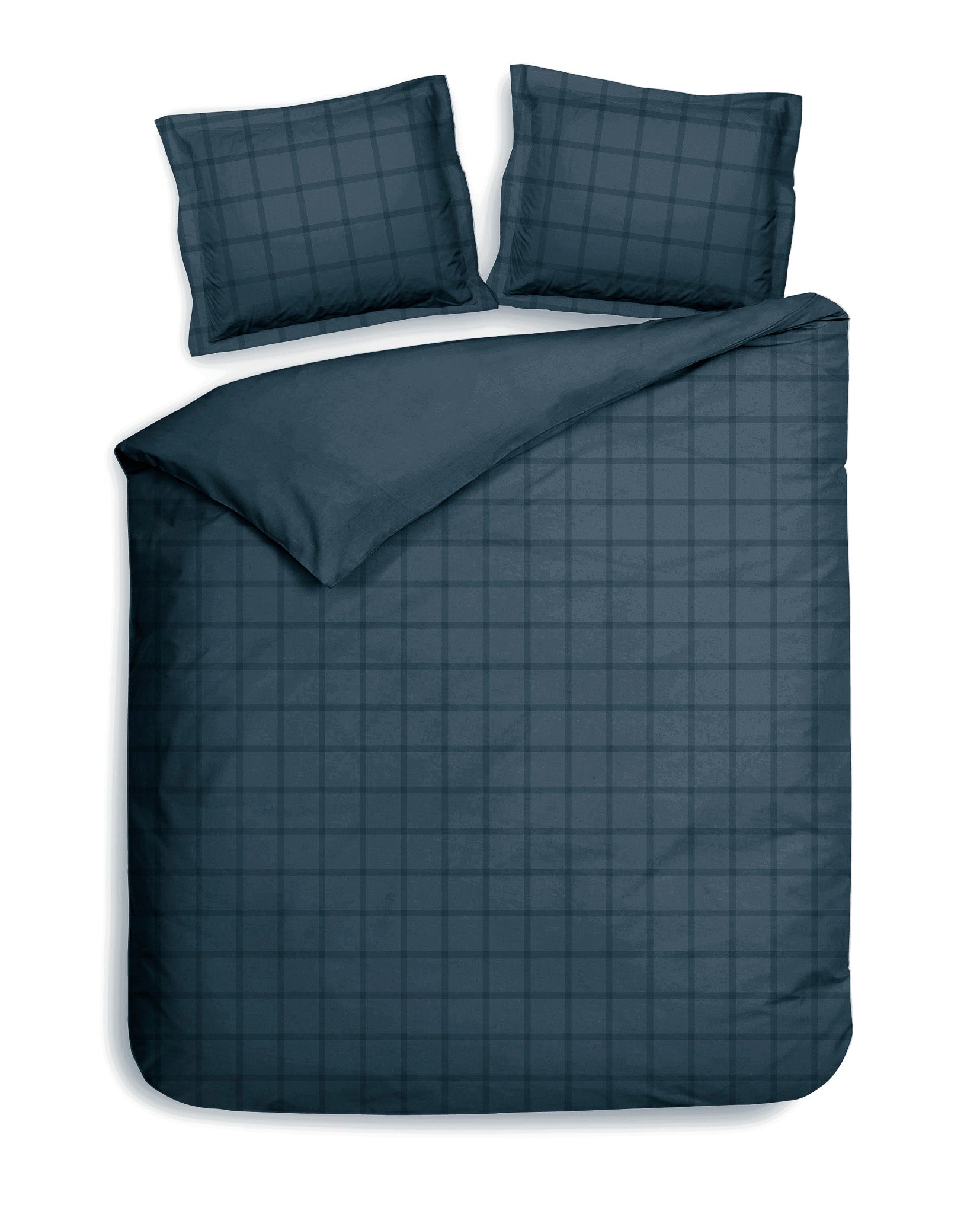 Heckettlane dekbedovertrek Diamante Maritime Blue katoen-satijn