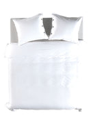 Yellow dekbedovertrek Percale Optic White katoen percale
