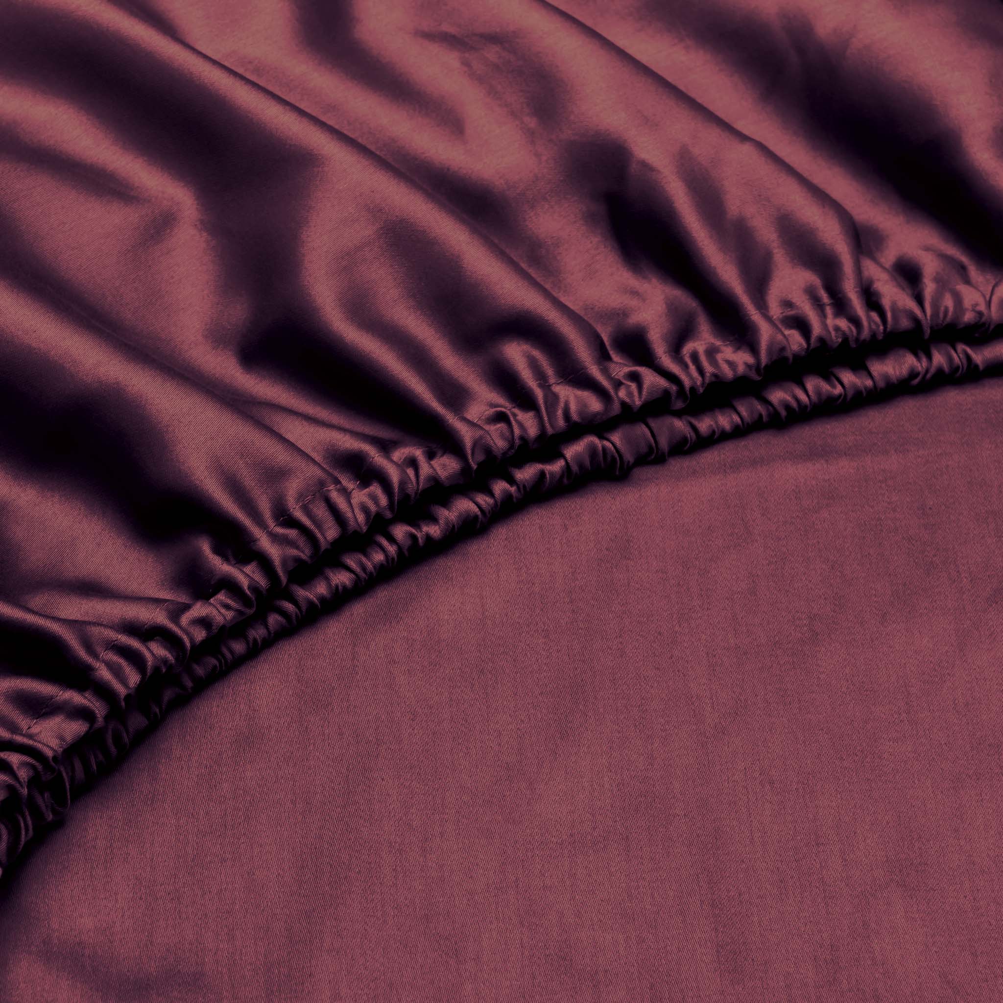 Zo Home hoeslaken Satinado Mauve Lilac satijn