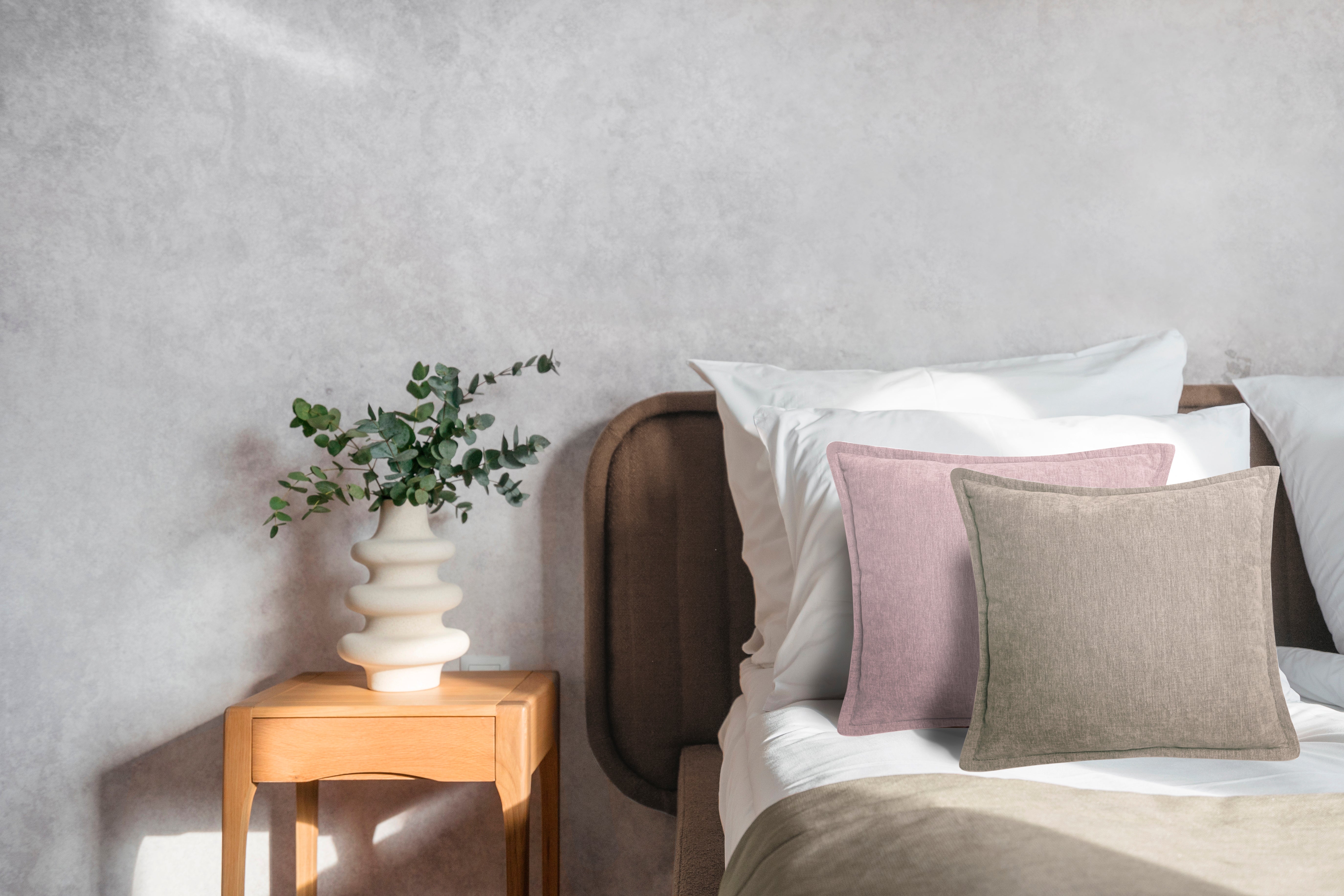 Heckettlane sierkussen Vieux Taupe Grey polyester