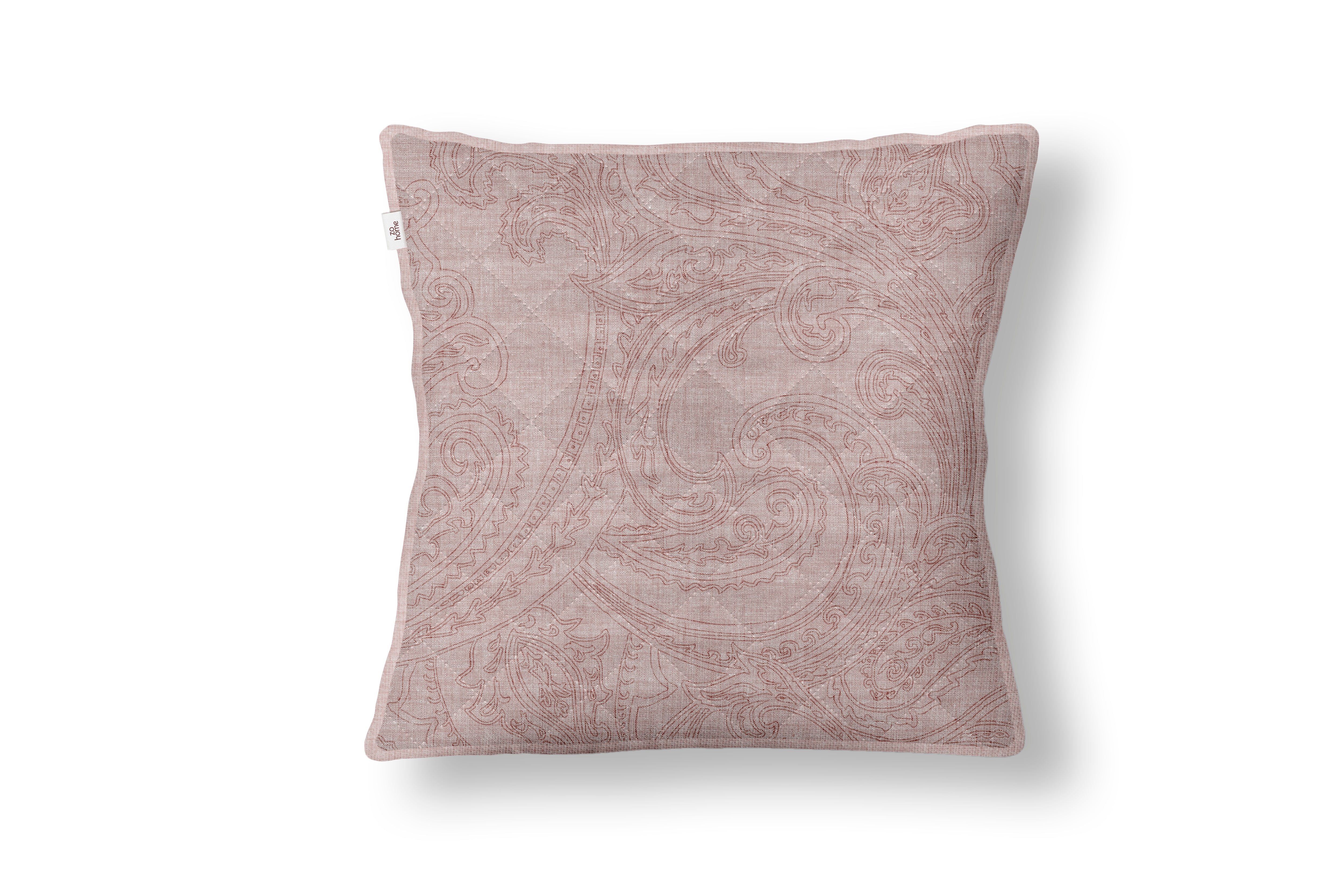 Zo Home sierkussen Paisley di Lino Shell Nude polyester