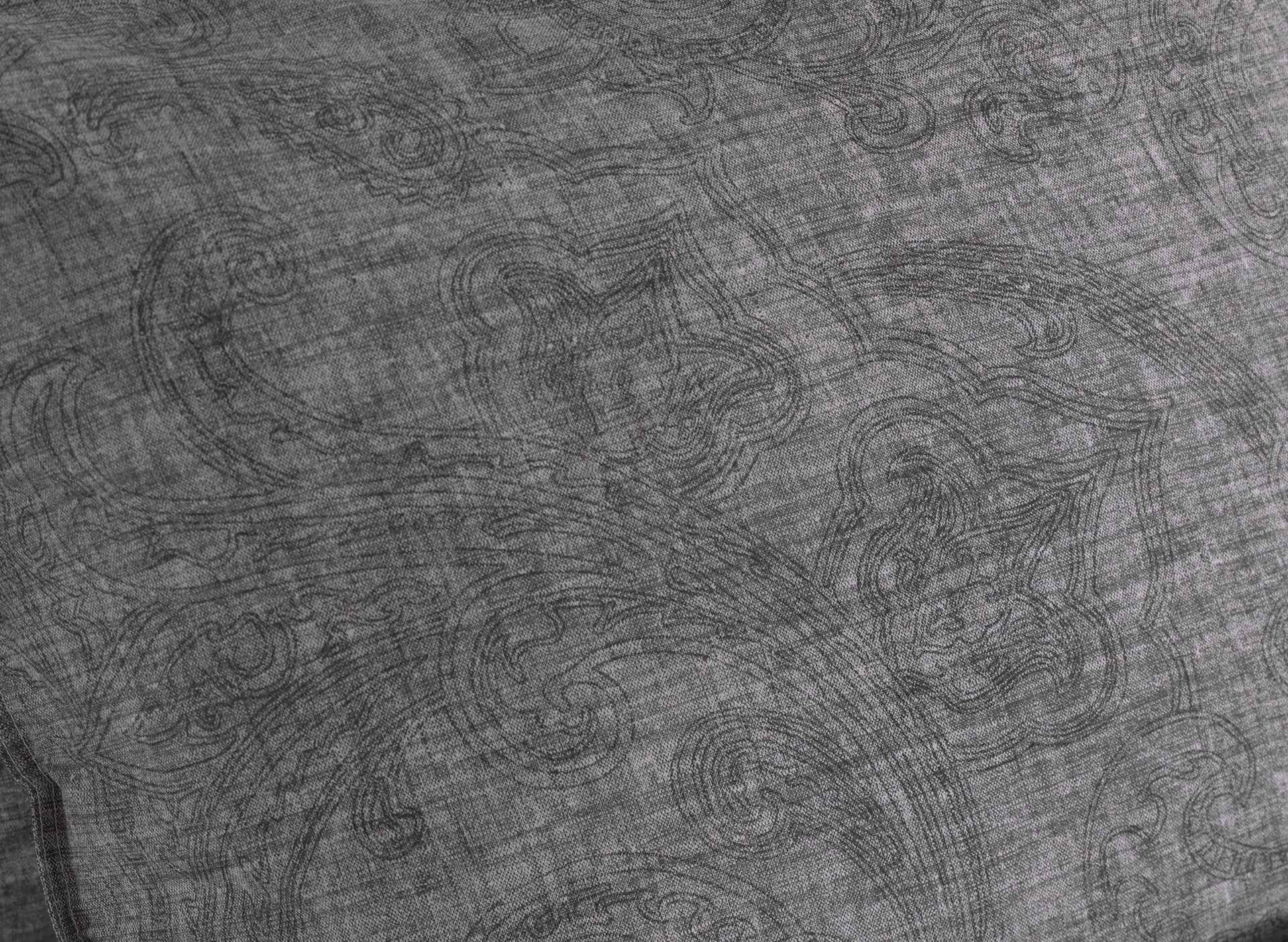 Zo Home dekbedovertrek Paisley Di Lino Dark Grey katoen