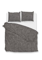 Zo Home dekbedovertrek Paisley Di Lino Dark Grey katoen