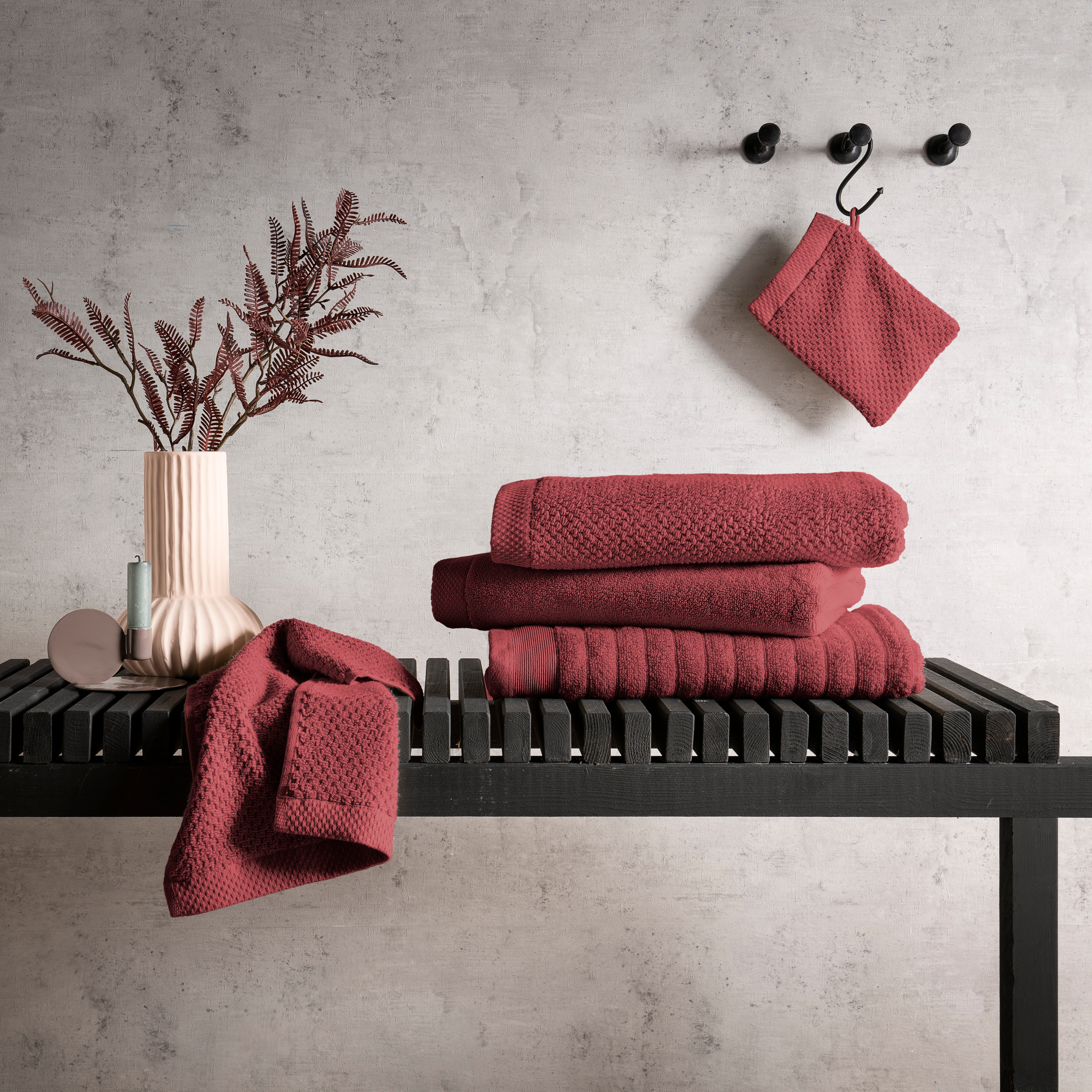 Heckettlane badtextiel Prestige Spicy Red