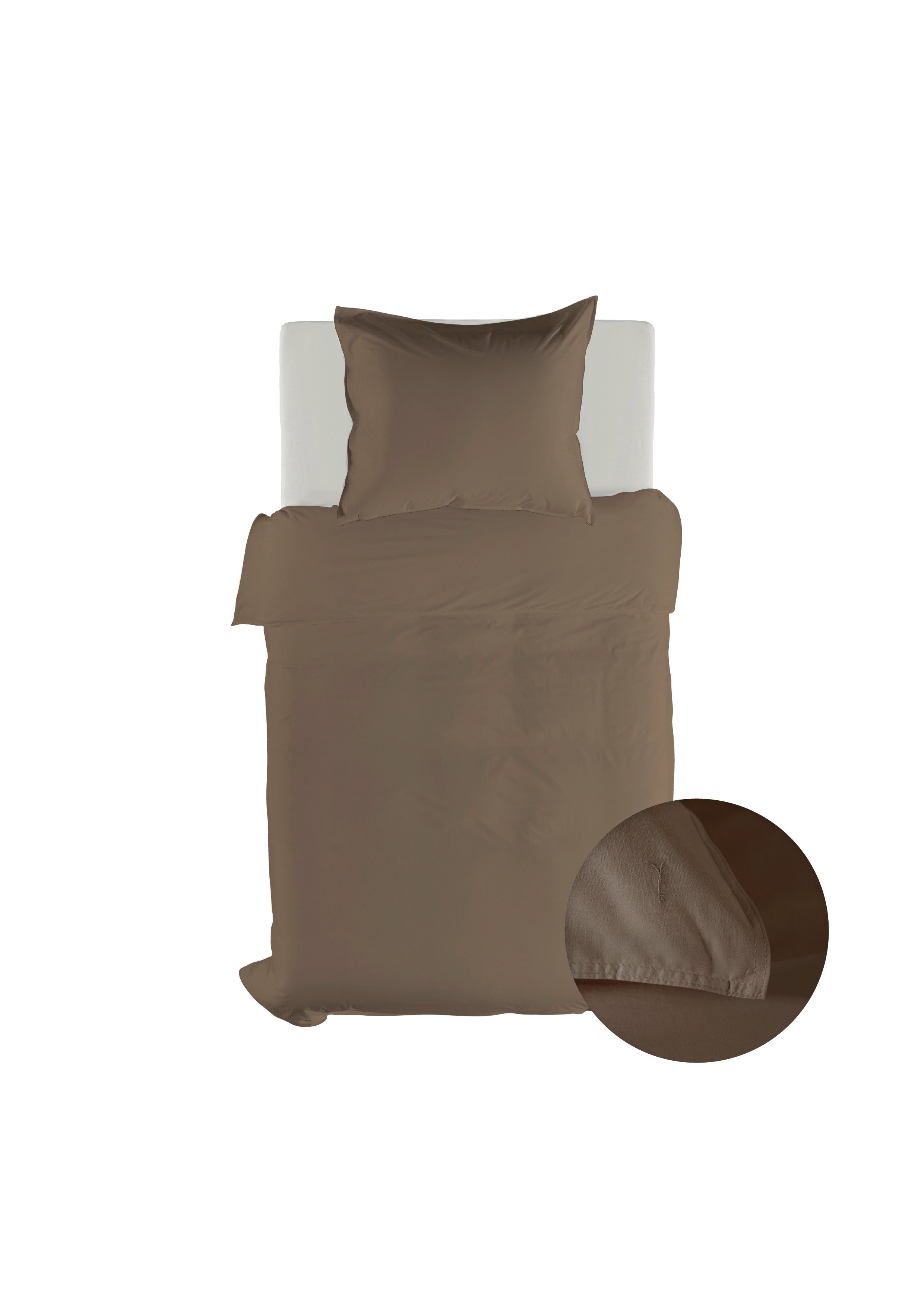 Yellow dekbedovertrek Suite Nairobi Plaza taupe gewassen katoen