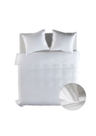 Yellow dekbedovertrek Suite Mumbai Blanc de Blanc katoen percale