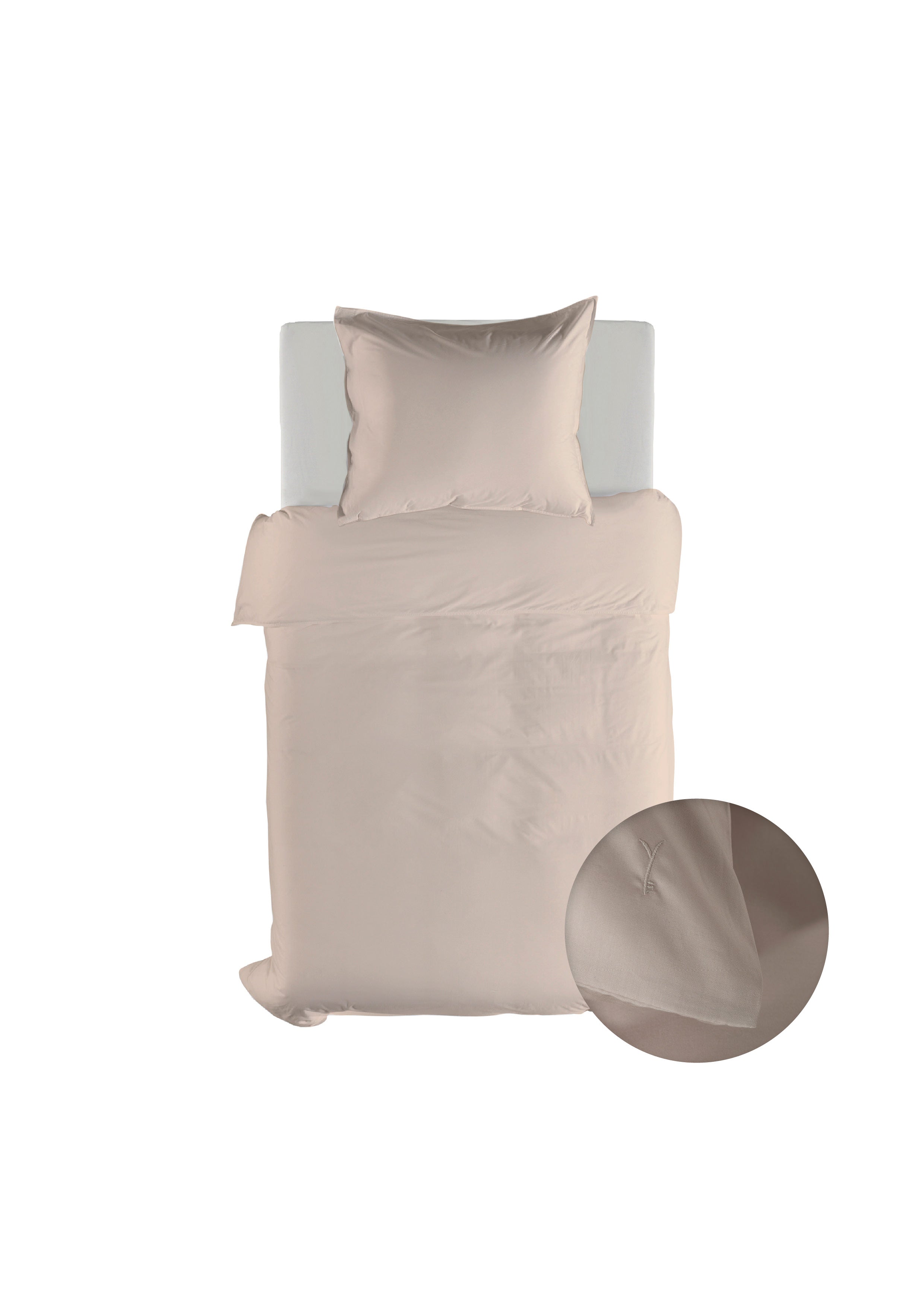 Yellow dekbedovertrek Suite Mumbai Dollar Sand katoen percale