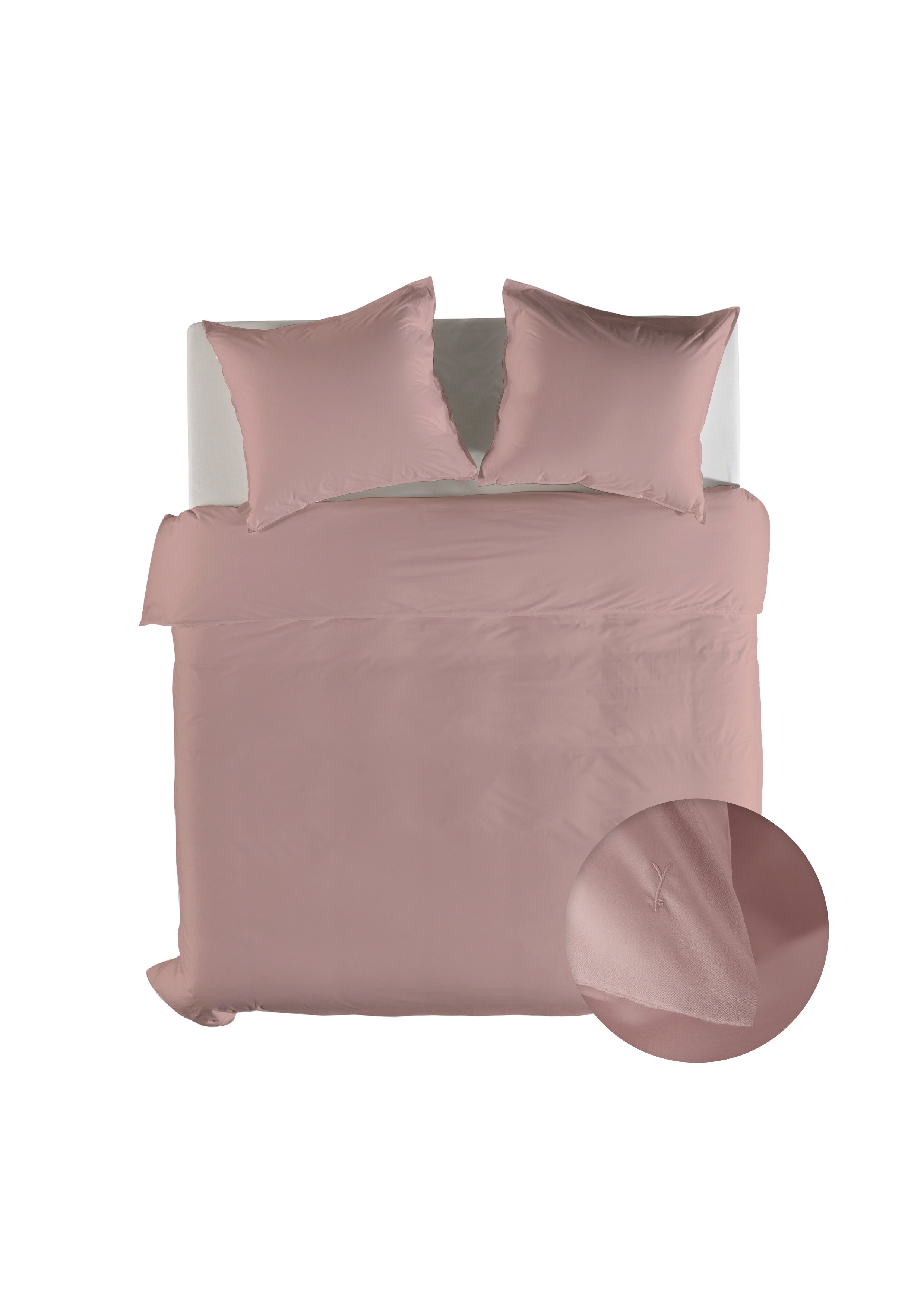 Yellow dekbedovertrek Suite Mumbai Haze Coral katoen percale
