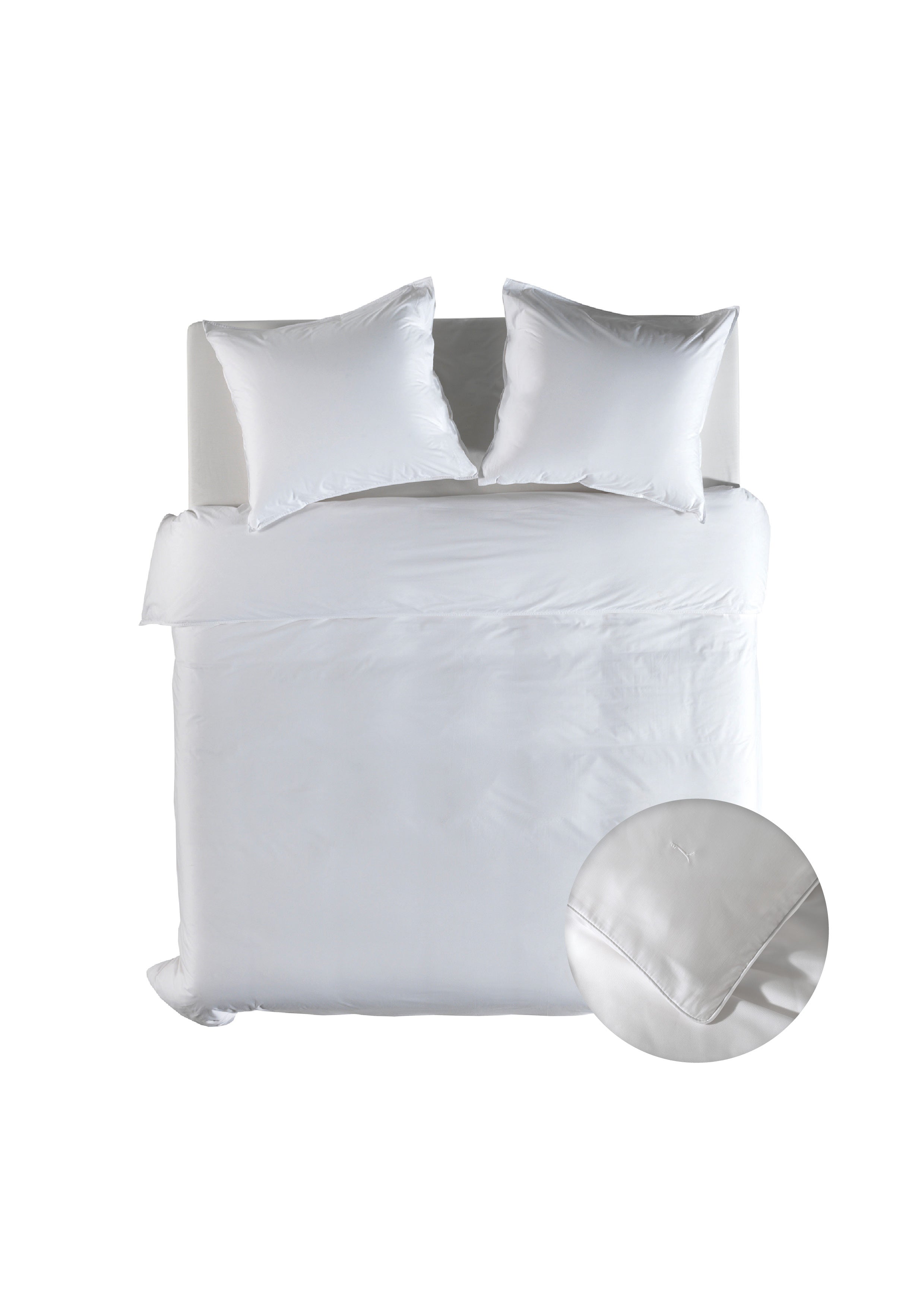 Yellow dekbedovertrek Suite New York Blanc de Blanc lyocell