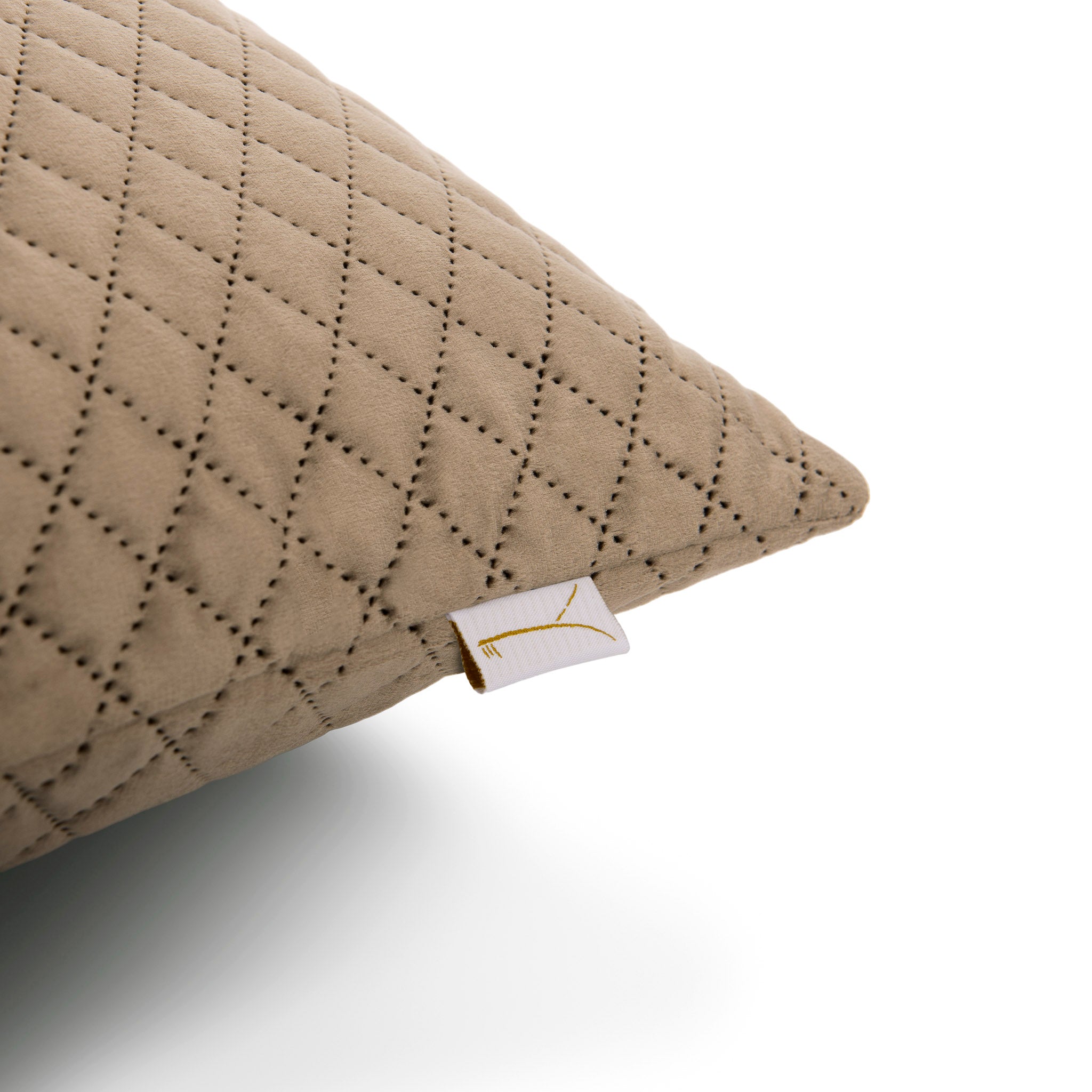 Yellow kussensloop Victoria Taupe polyester