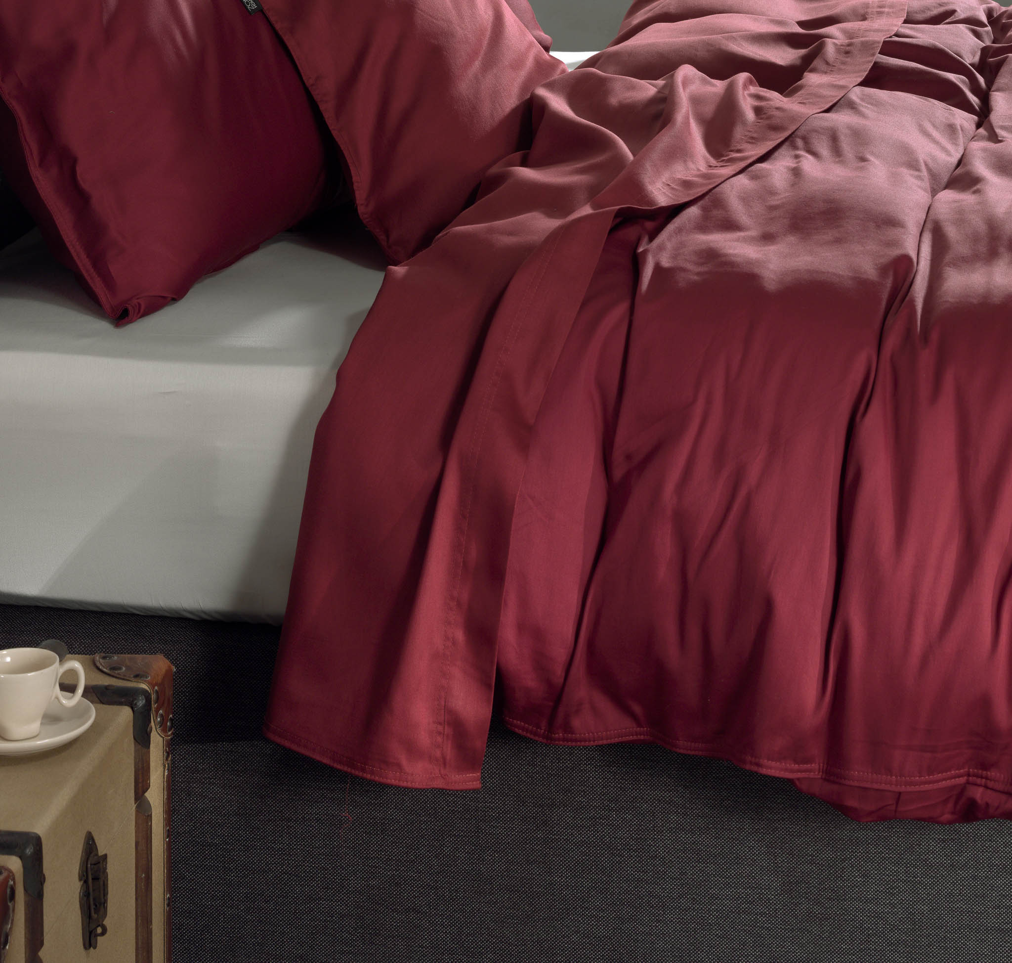 Zo Home laken Satinado Spicy Red satijn