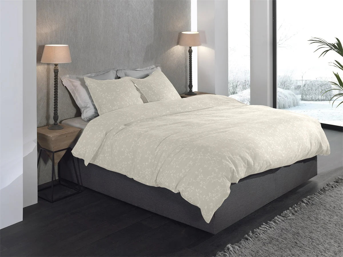 Heckettlane Dekbedovertrek Flanel Alloro Desert Sand