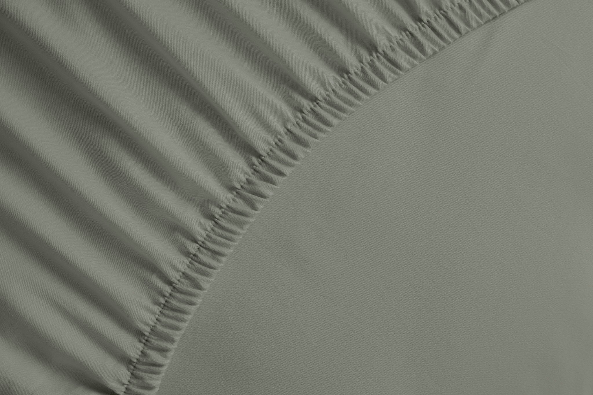 Yellow hoeslaken Percale Army Green katoen percale